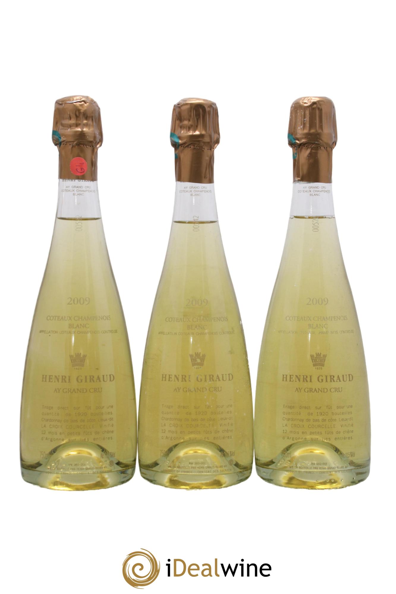 Coteaux Champenois Henri Giraud 2009 - Posten von 3 Flaschen - 0