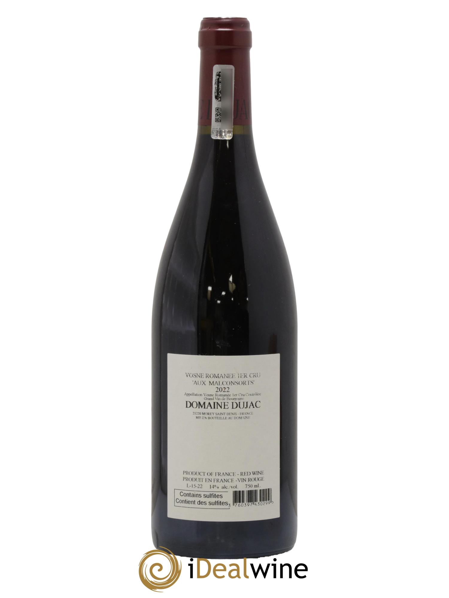 Vosne-Romanée 1er Cru Aux Malconsorts Dujac (Domaine) 2022 - Lotto di 1 bottiglia - 1
