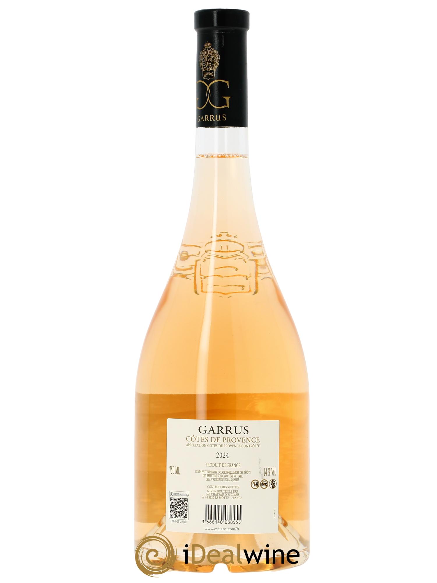Côtes de Provence Garrus Château d'Esclans 2024 - Lot de 1 bouteille - 1