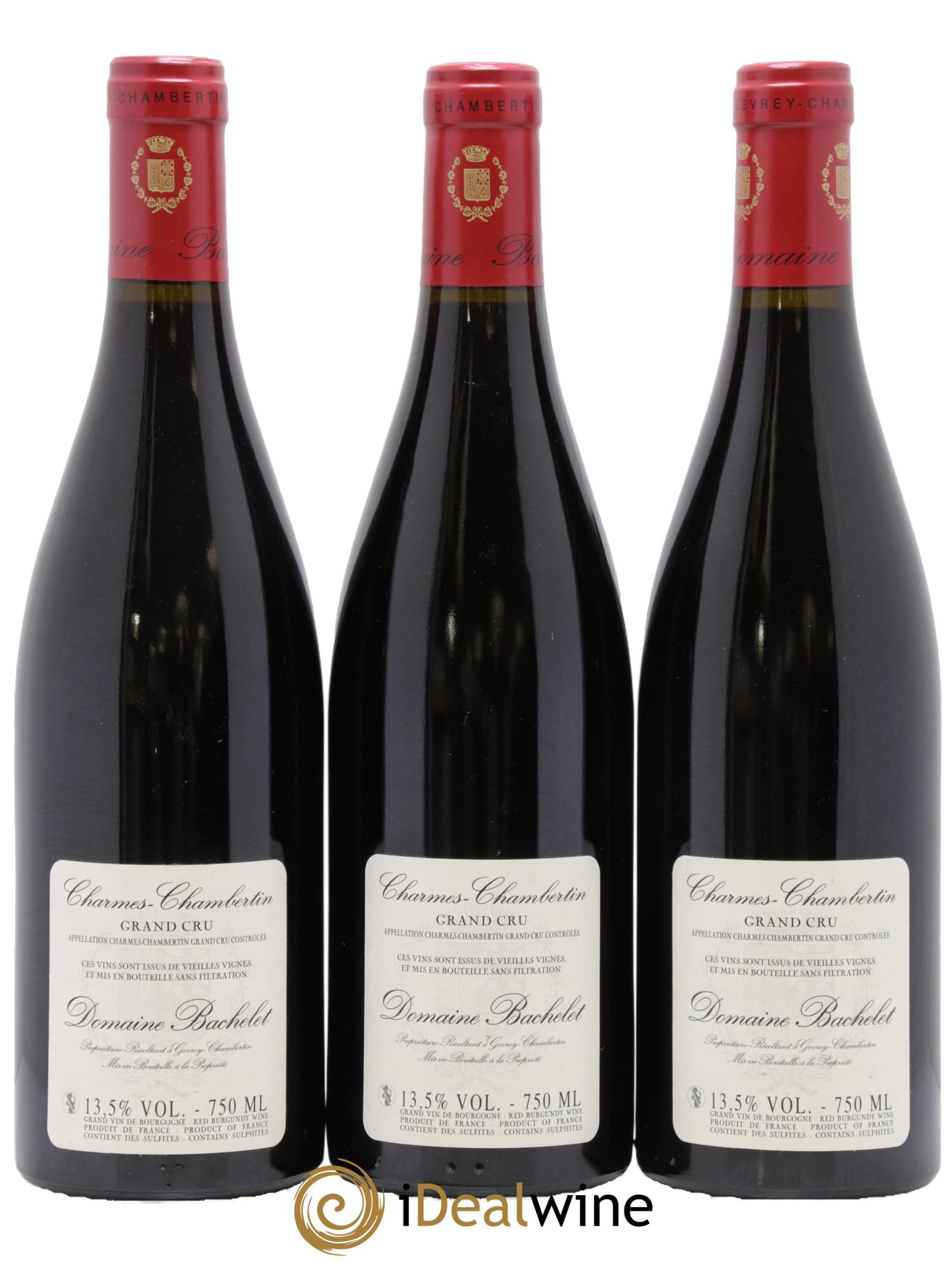 Charmes-Chambertin Grand Cru Vieilles Vignes Denis Bachelet (Domaine) 2007 - Lot de 3 bouteilles - 1