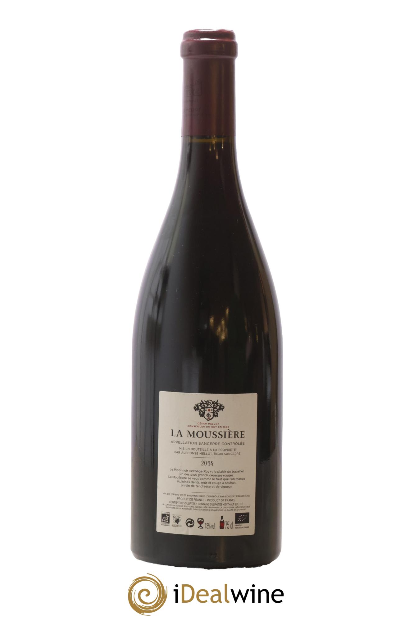 Sancerre La Moussière Alphonse Mellot  2014 - Posten von 1 Flasche - 1