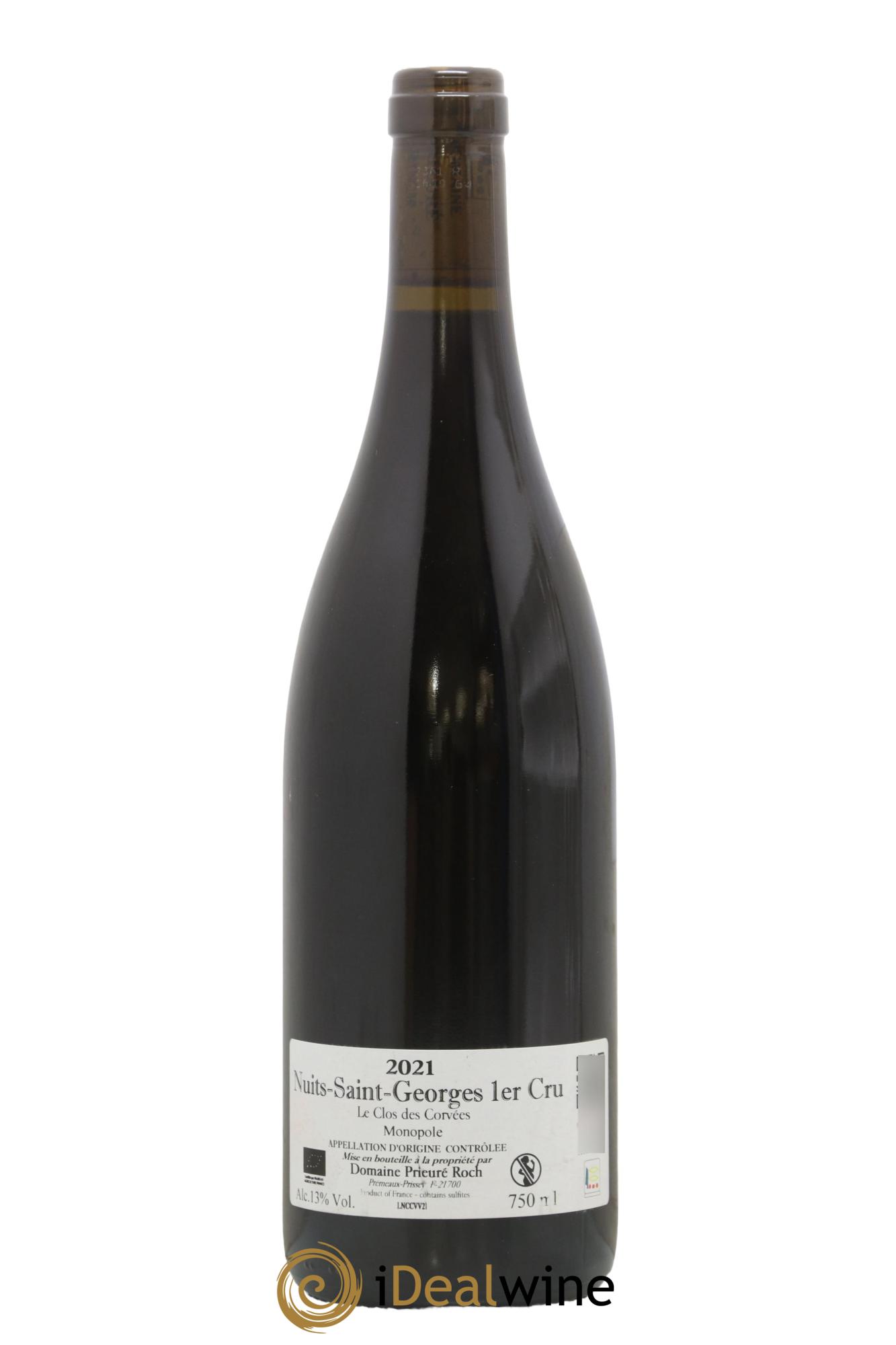 Nuits-Saint-Georges 1er Cru Le Clos des Corvées Vieilles Vignes Prieuré Roch 2021 - Lot of 1 bottle - 1