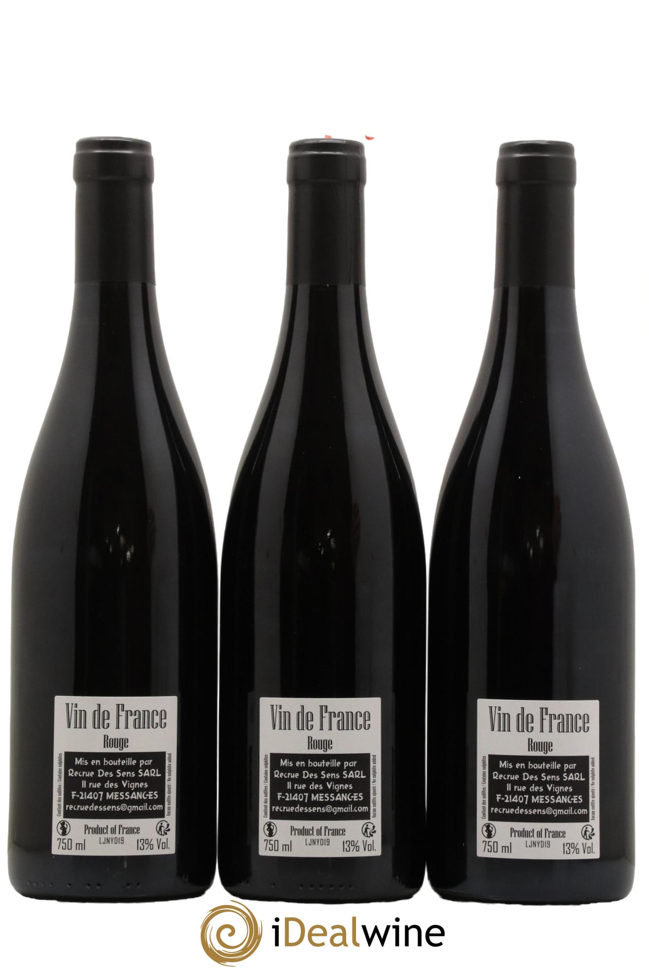 Vin de France Jeannot Yann Durieux - Recrue des Sens 2019 - Lot de 3 bouteilles - 1