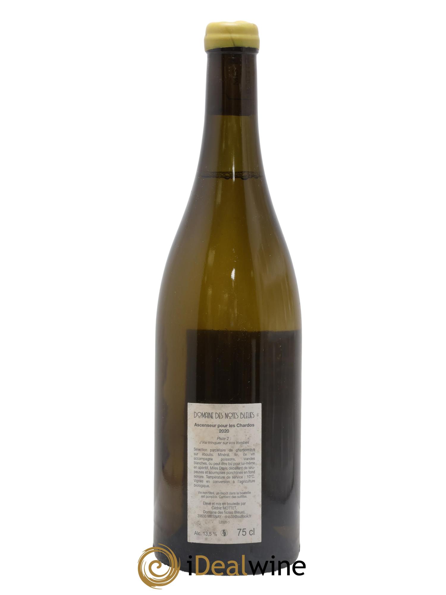 Vin de France Ascenseur Pour Les Chardo Domaine des Notes Bleues 2020 - Lotto di 1 bottiglia - 1