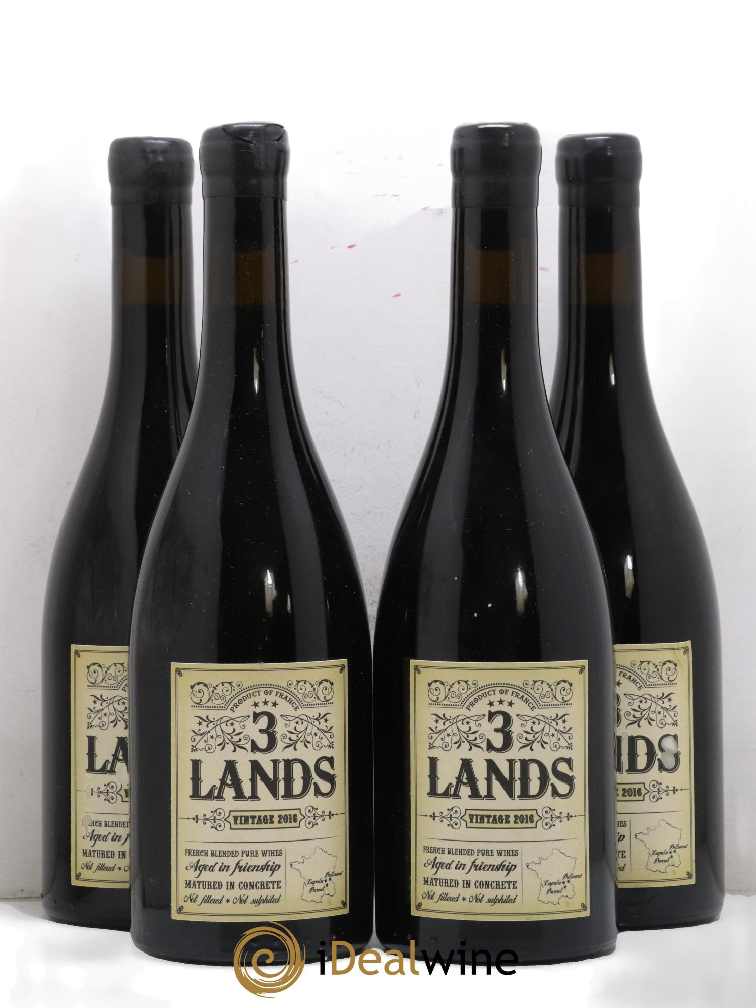 Vin de France 3 Lands Barret Lapalu Belluard 2016 - Lot de 4 bouteilles - 0