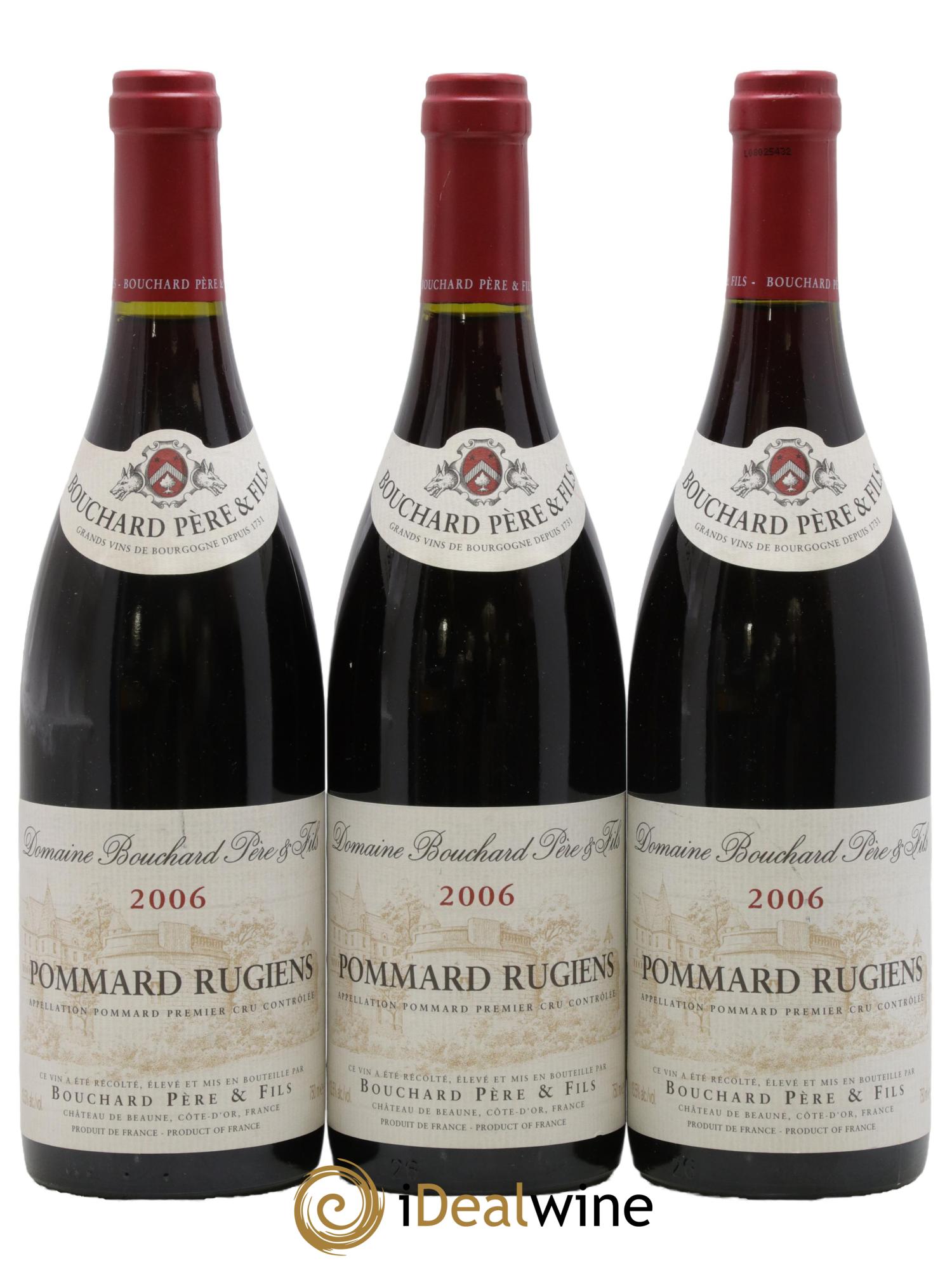 Pommard 1er Cru Rugiens Bouchard Père & Fils 2006 - Lot de 3 bouteilles - 0