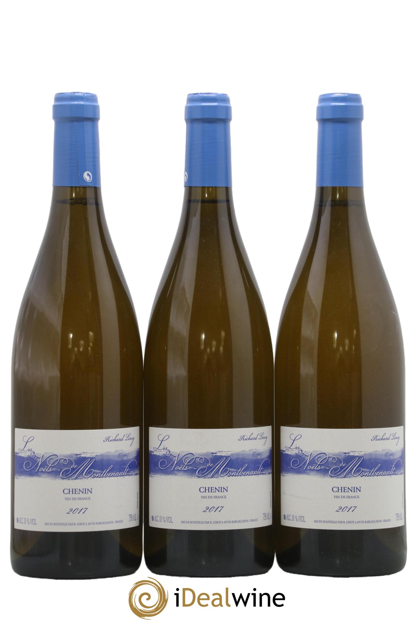 Vin de France Les Noëls de Montbenault Richard Leroy 2017 - Lot of 3 bottles - 0