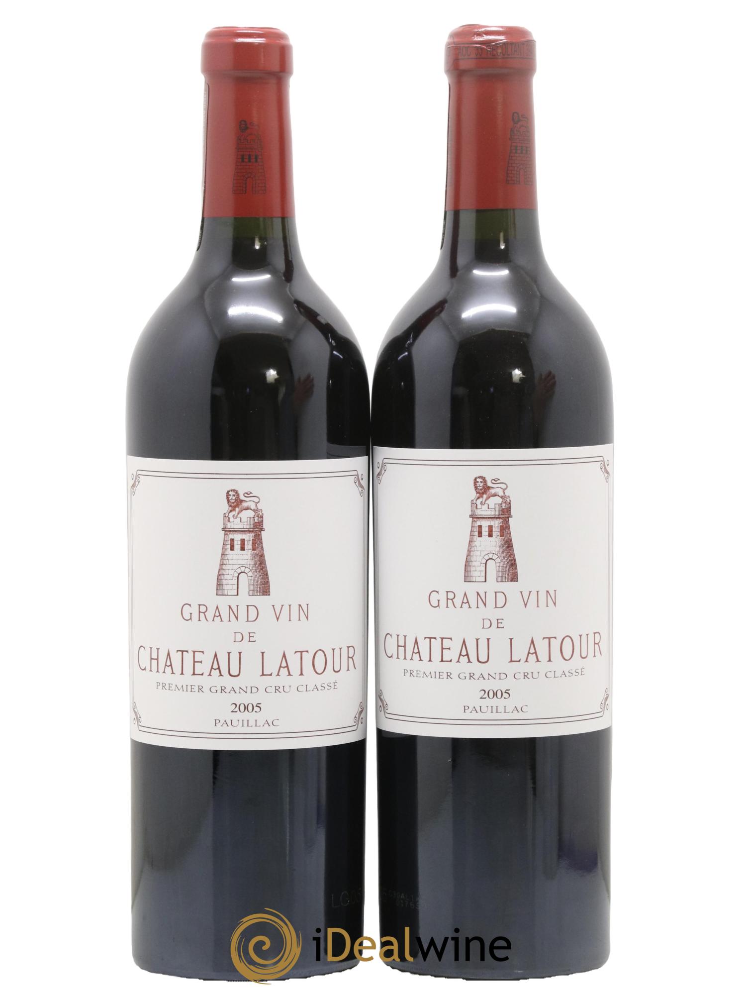Château Latour 1er Grand Cru Classé 2005 - Lot de 2 bouteilles - 0