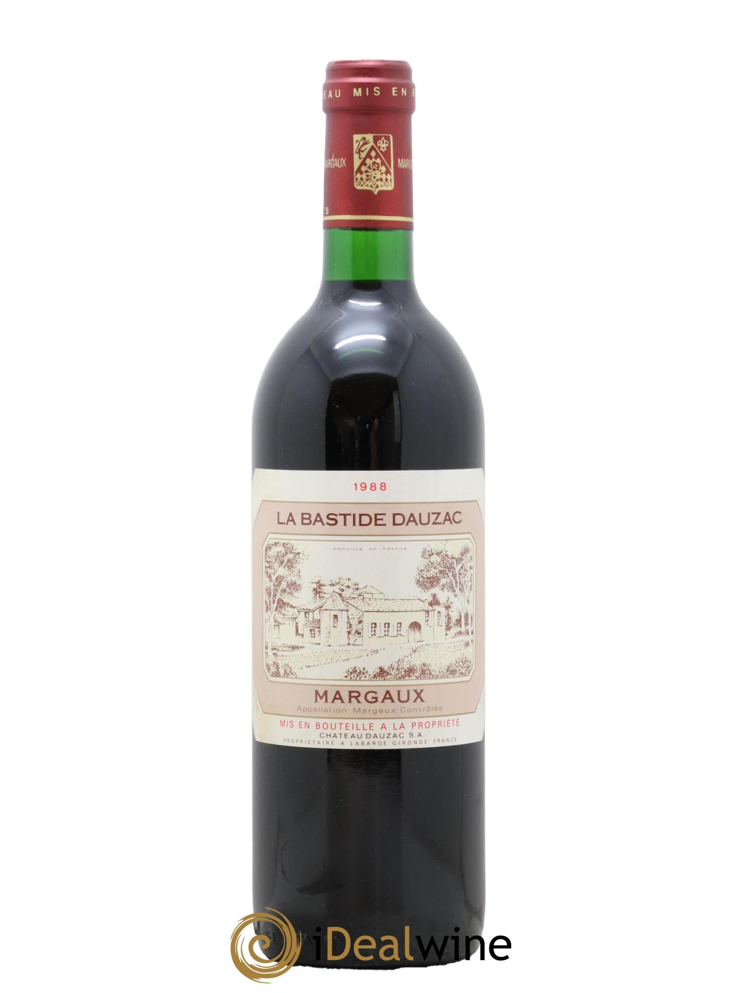 Bordeaux Margaux La Bastide Dauzac 1988 - Lot de 1 bouteille - 0