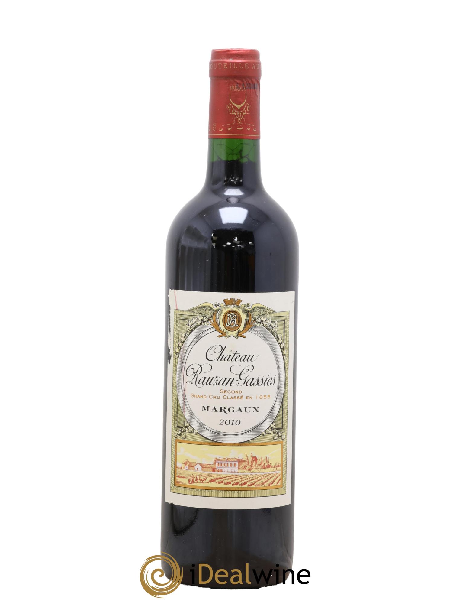 Château Rauzan-Gassies 2ème Grand Cru Classé  2010 - Lotto di 1 bottiglia - 0