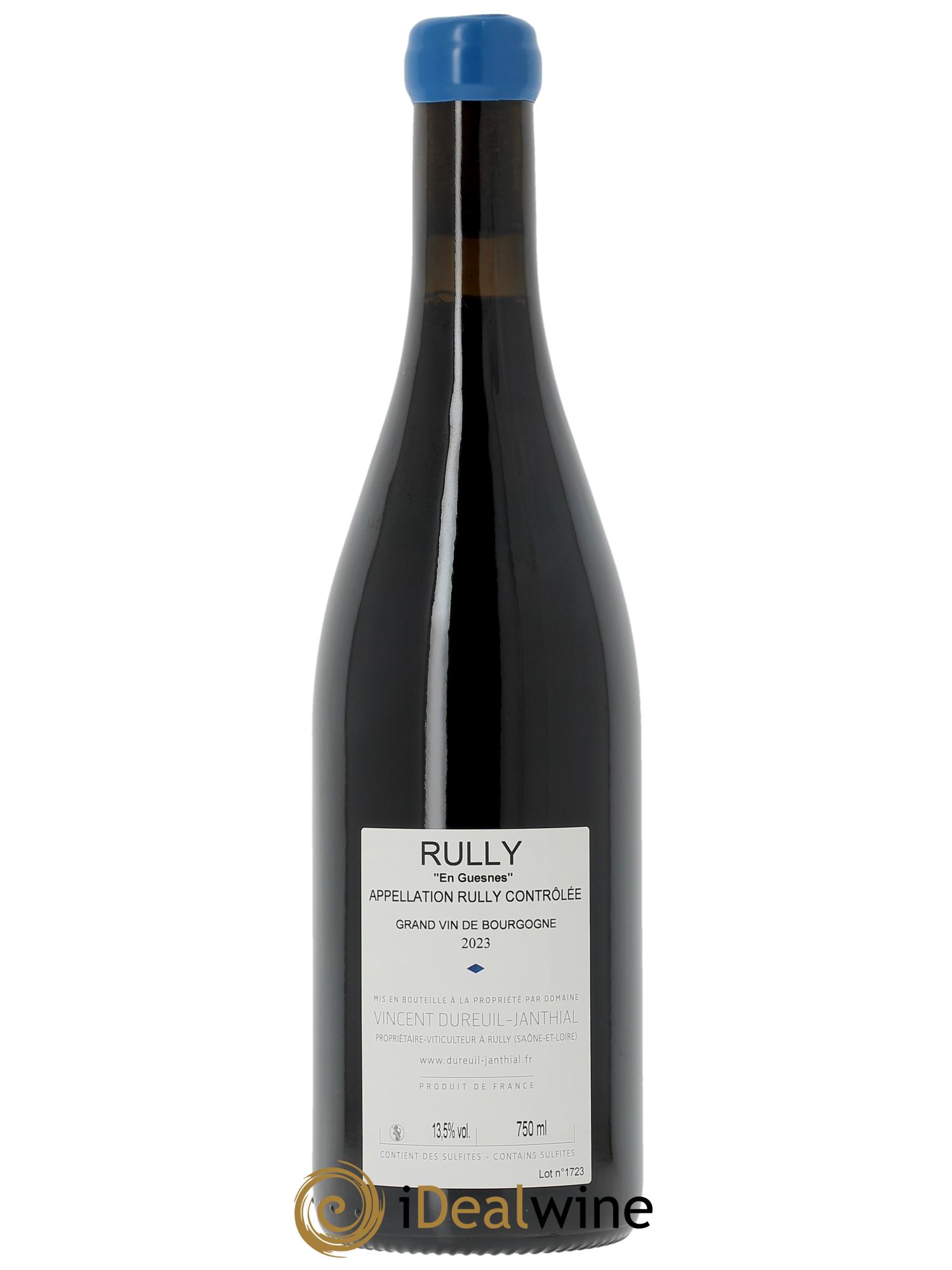 Rully En Guesnes Vincent Dureuil-Janthial 2023 - Lot de 1 bouteille - 1