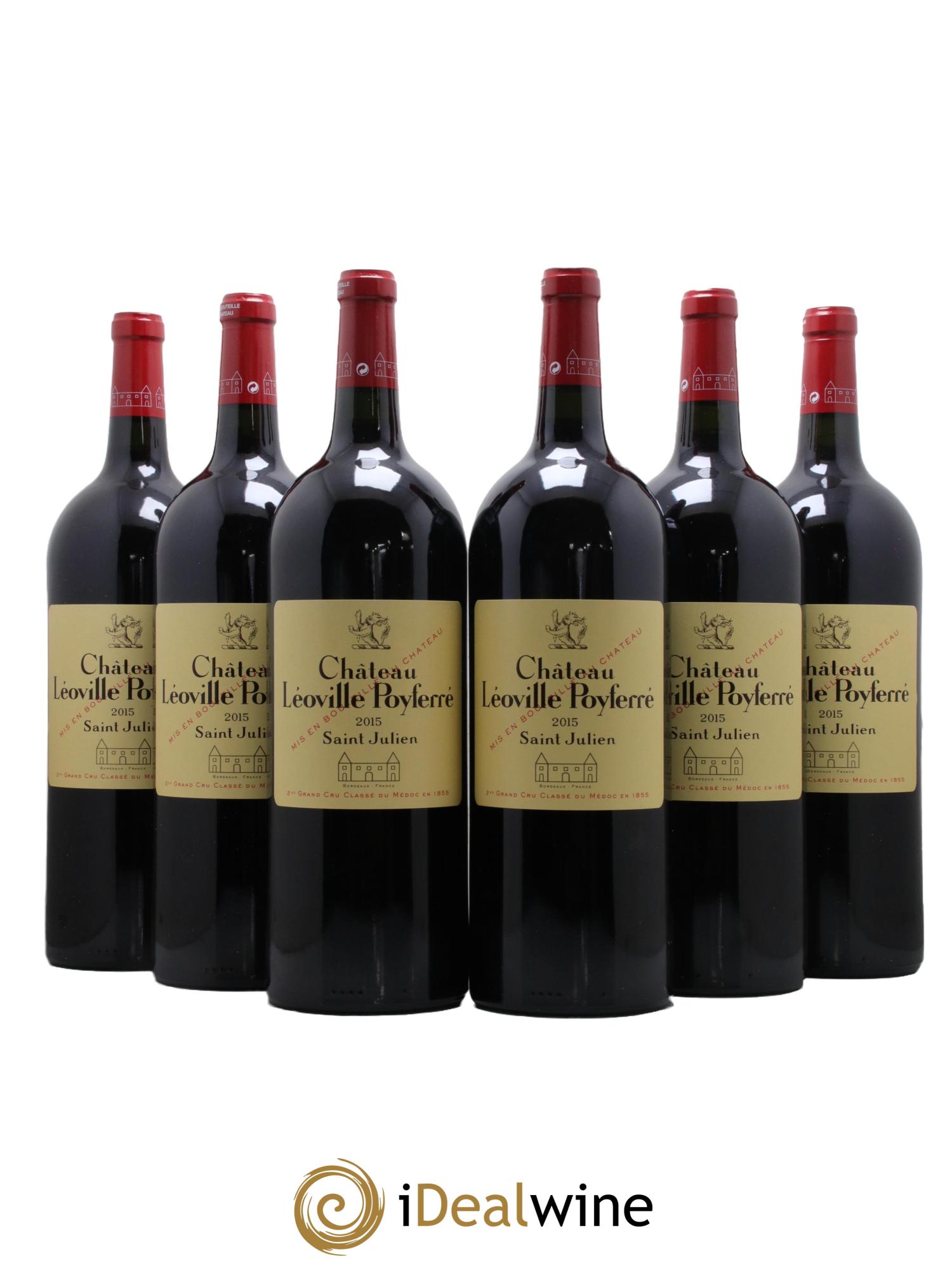 Château Léoville Poyferré 2ème Grand Cru Classé 2015 - Lot de 6 magnums - 0