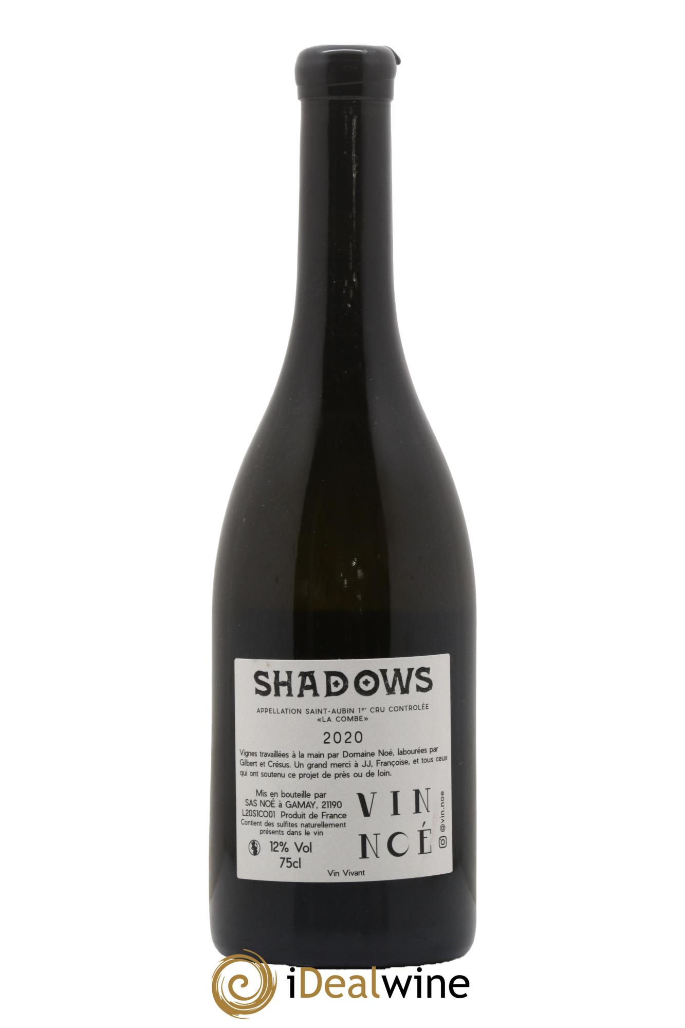 Saint-Aubin 1er Cru La Combe Shadows Vin Noé 2020 - Lot de 1 bouteille - 1