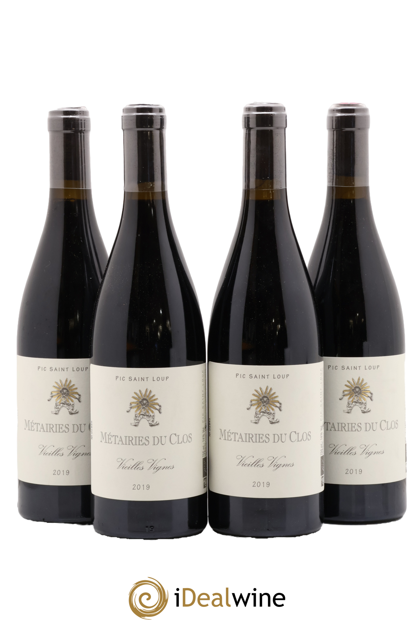 Pic Saint-Loup Les Métairies du Clos Vieilles Vignes Christophe Peyrus et Françoise Julien 2019 - Lot de 4 bouteilles - 0