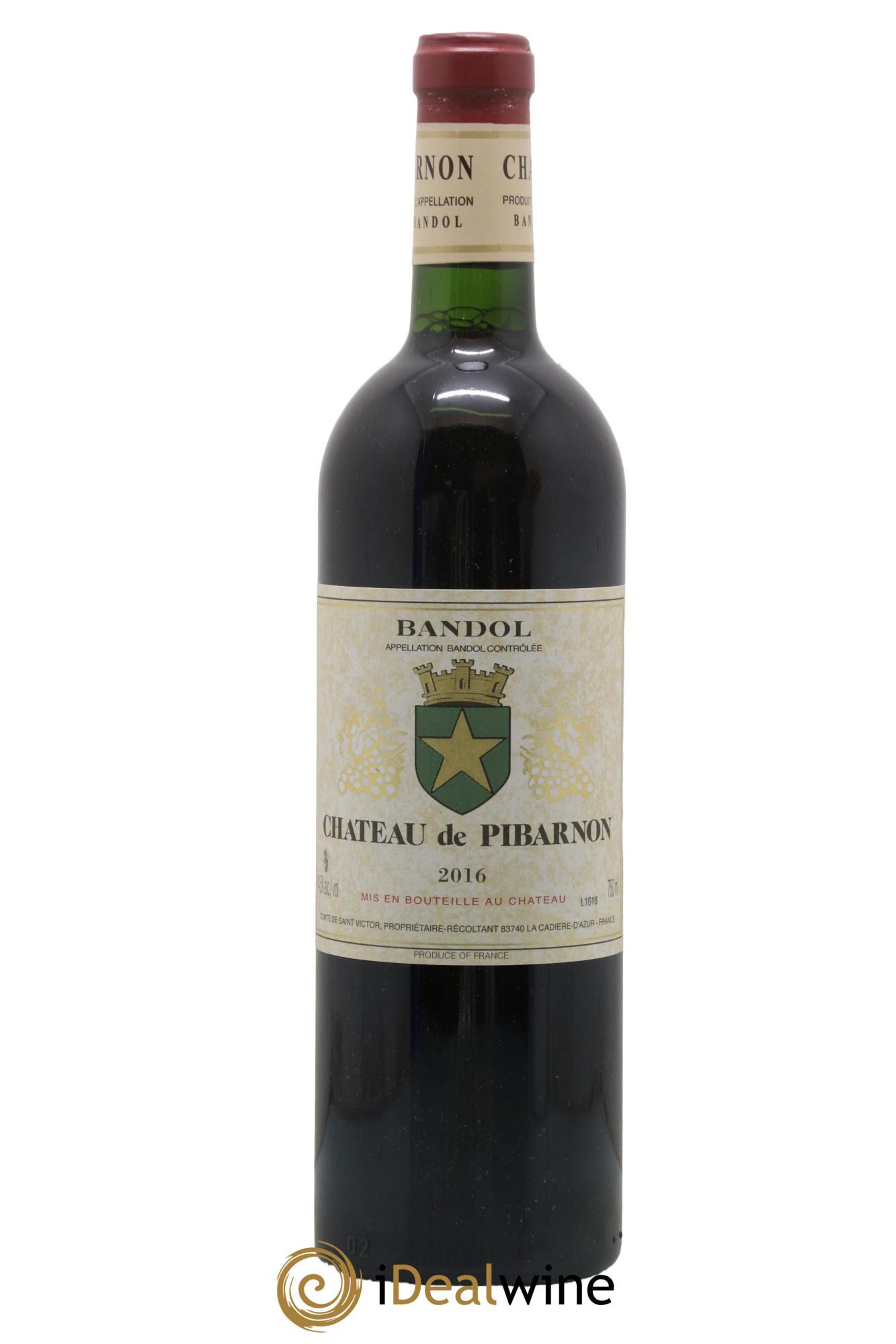 Bandol Château de Pibarnon Comte de Saint-Victor 2016 - Lot de 1 bouteille - 0