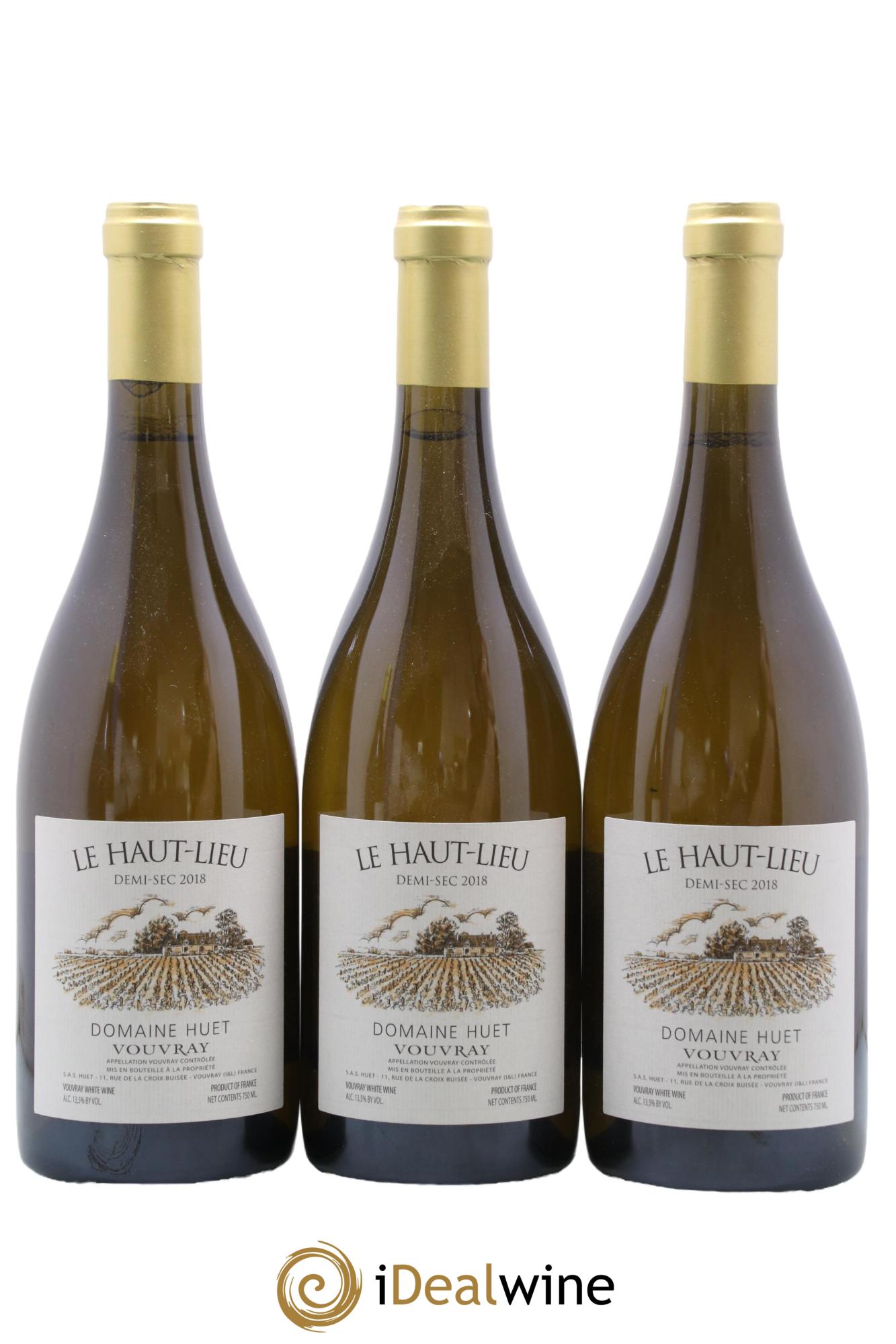 Vouvray Le Haut-Lieu Demi-Sec Domaine Huet 2018 - Lot de 3 bouteilles - 0