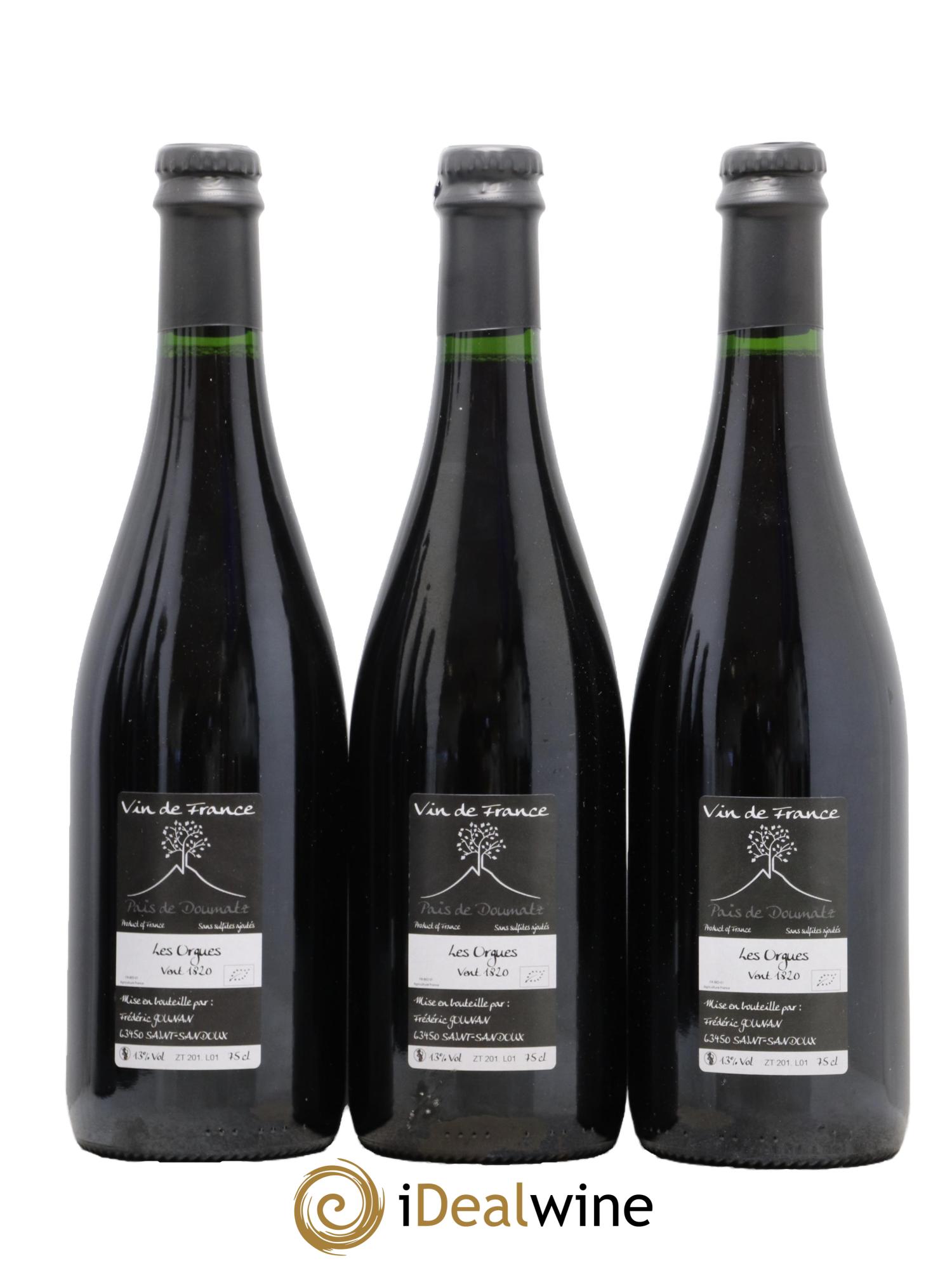 Vin de France Les Orgues Vignoble de l'Arbre Blanc 2018 - Lot de 6 bouteilles - 2
