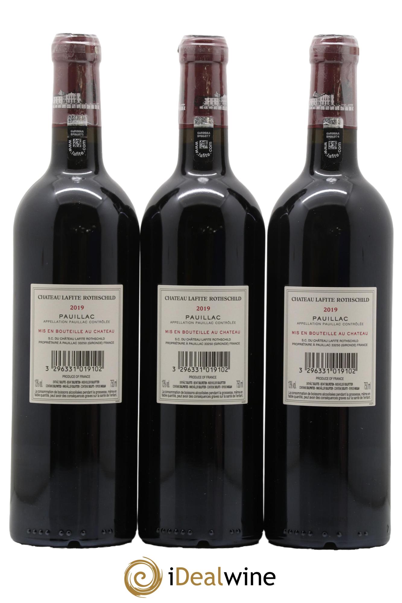 Château Lafite Rothschild 1er Grand Cru Classé  2019 - Lot de 6 bouteilles - 2