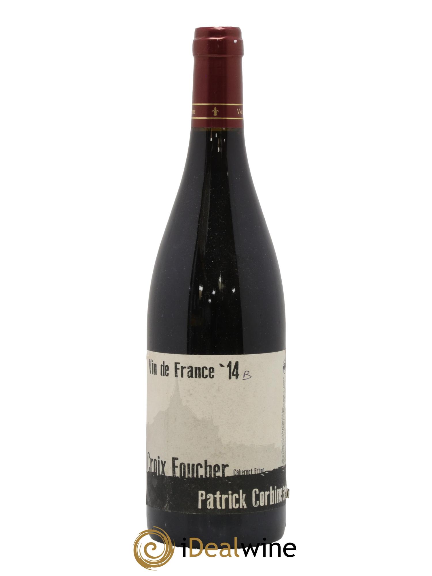 Vin de France Croix Foucher Cuvée B Patrick Corbineau 2014 - Lot de 1 bouteille - 0