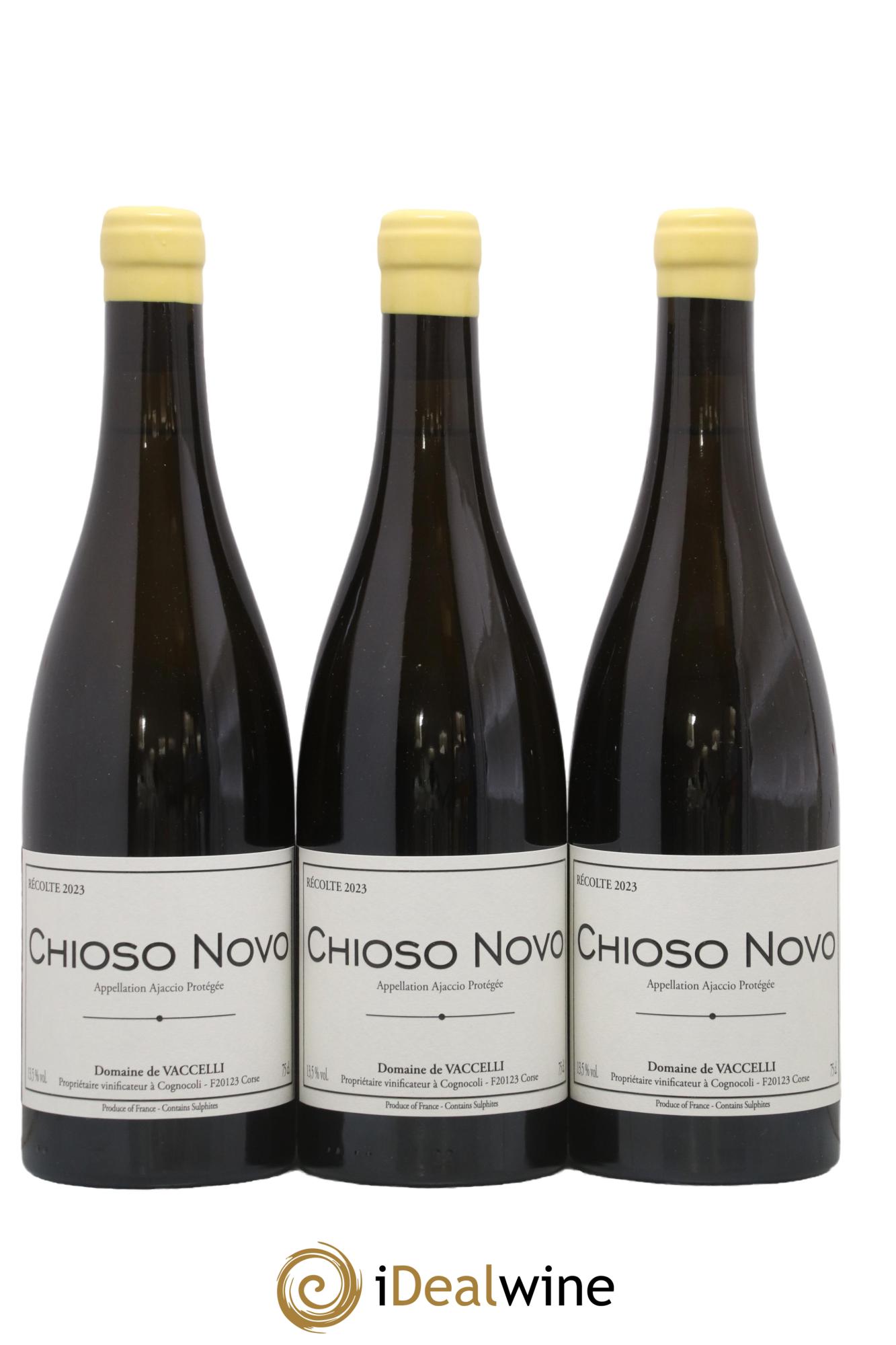Ajaccio Chioso Novo Vaccelli 2023 - Lot de 3 bouteilles - 0