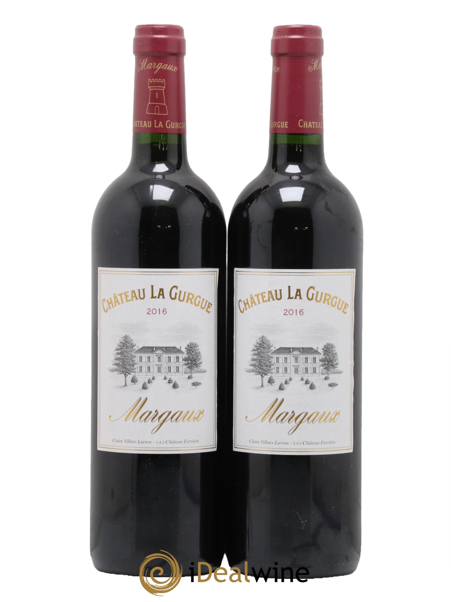 Château la Gurgue Cru Bourgeois 2016 - Lot de 2 bouteilles - 0