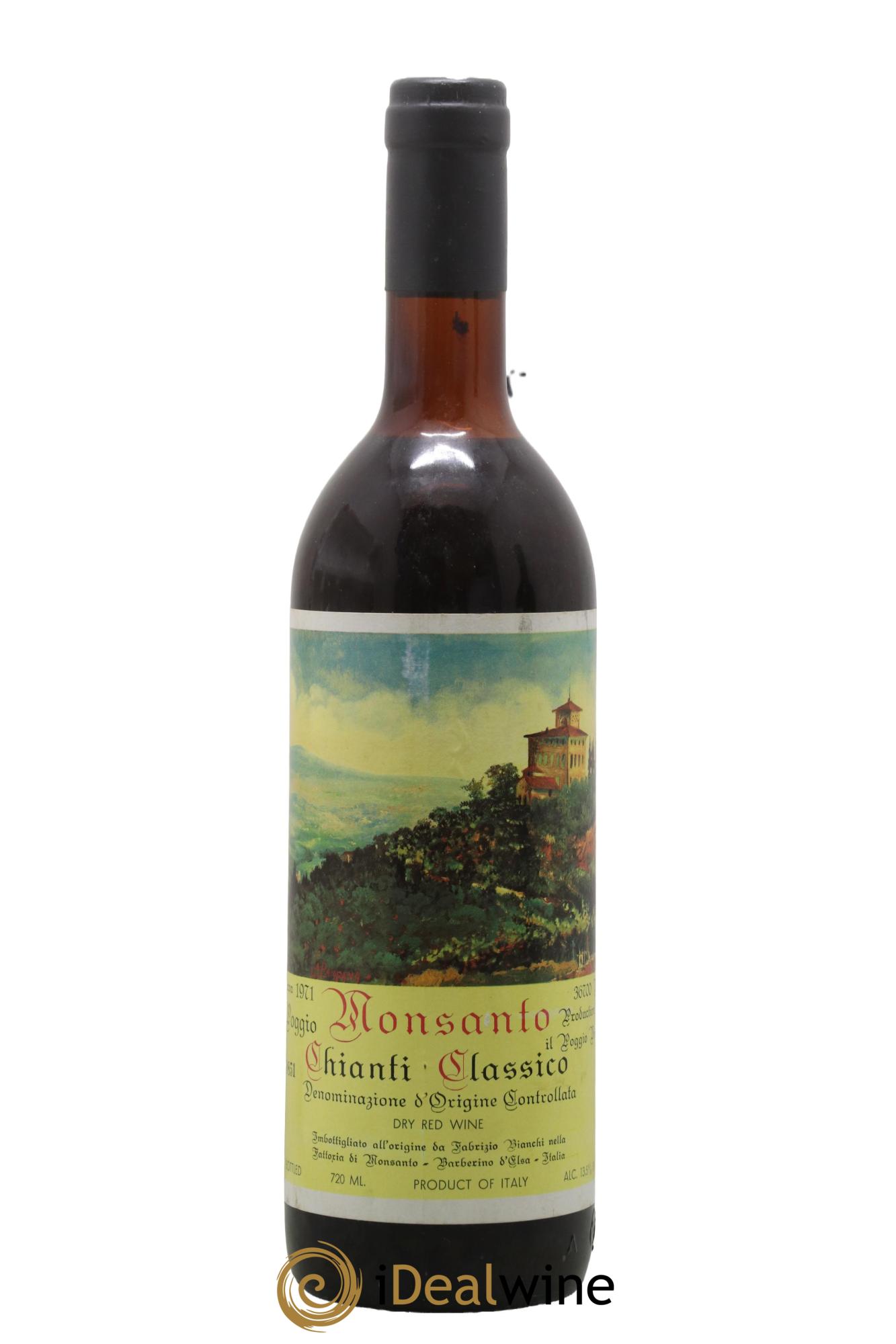 Chianti Classico DOCG Riserva Monsanto il Poggio 1971 - Lotto di 1 bottiglia - 0