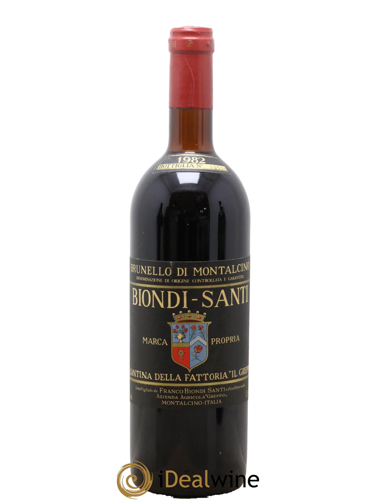 Brunello di Montalcino DOCG Biondi-Santi Tenuta Greppo 1982 - Lot of 1 bottle - 0