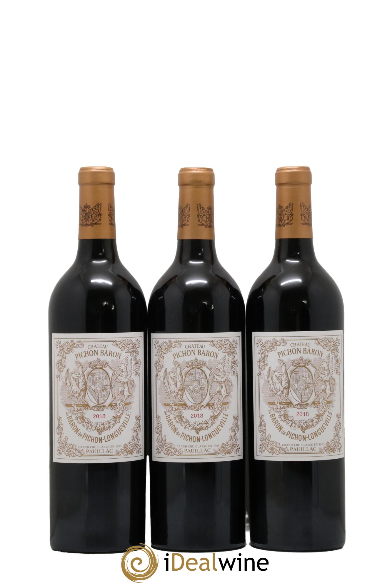 Pichon Longueville Baron 2ème Grand Cru Classé  2018 - Lotto di 6 bottiglie - 3