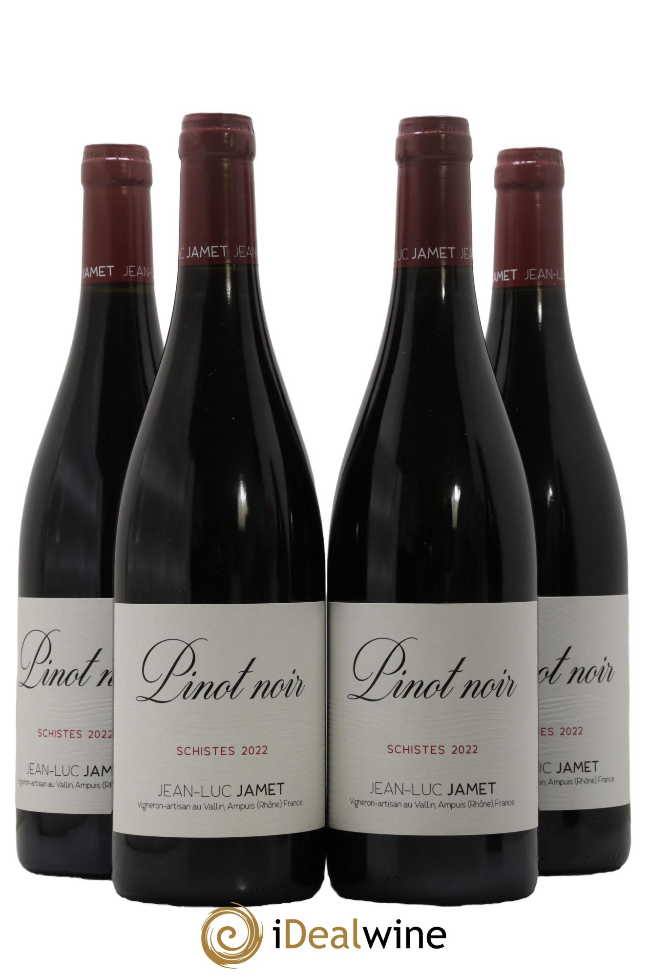 Collines Rhodaniennes Schistes Pinot Noir Jean-Luc Jamet 2022 - Lot de 4 bouteilles - 0