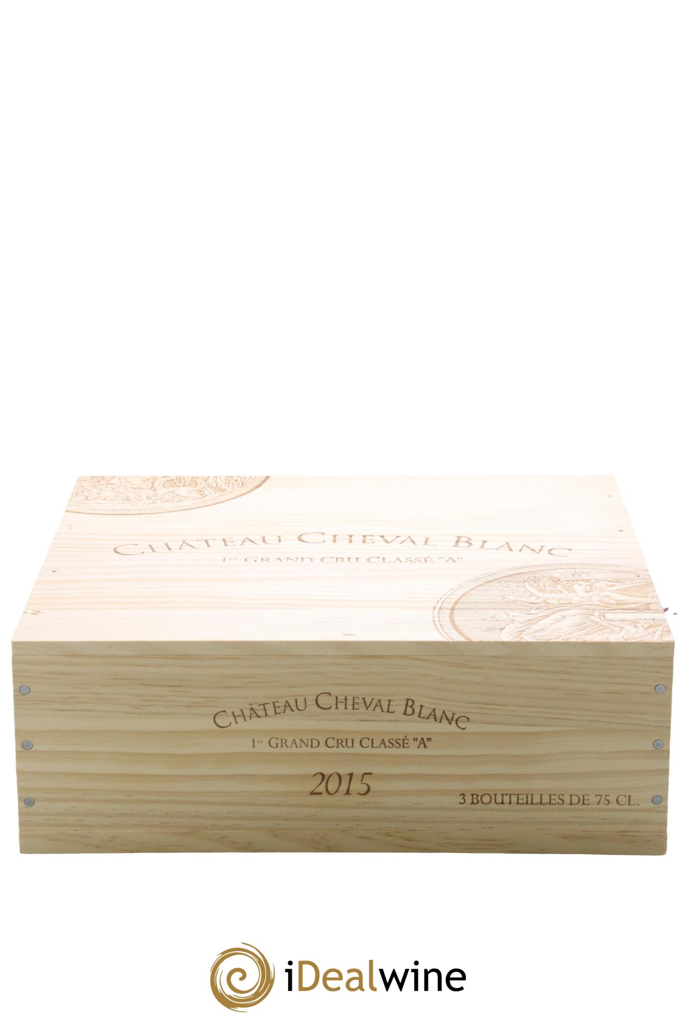 Château Cheval Blanc 1er Grand Cru Classé A 2015 - Lot of 3 bottles - 3