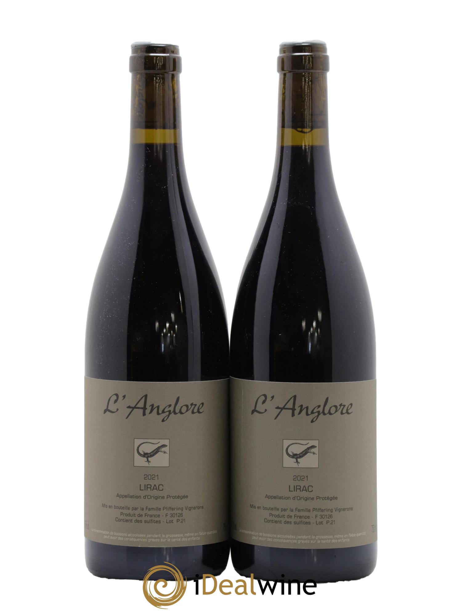 Lirac L'Anglore 2021 - Lot of 2 bottles - 0