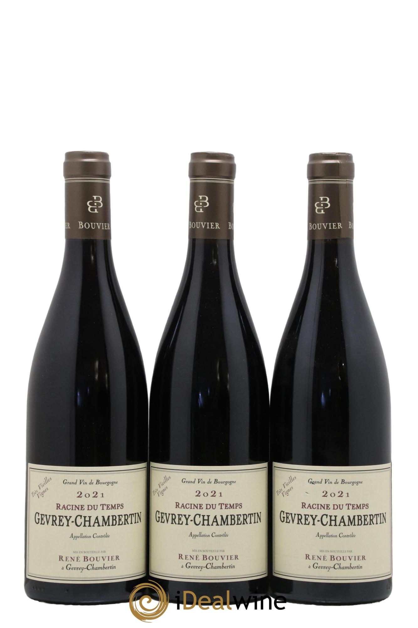 Gevrey-Chambertin Racine du Temps René Bouvier (Domaine) 2021 - Lot de 3 bouteilles - 0