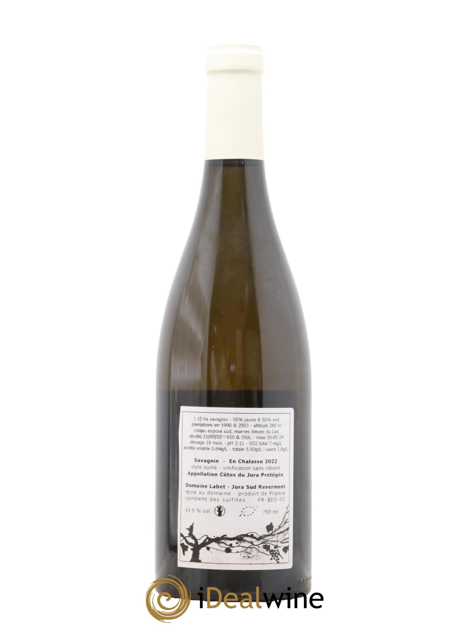 Côtes du Jura Fleur de Savagnin En Chalasse Romain - Julien  - Charline Labet 2022 - Lot of 1 bottle - 1