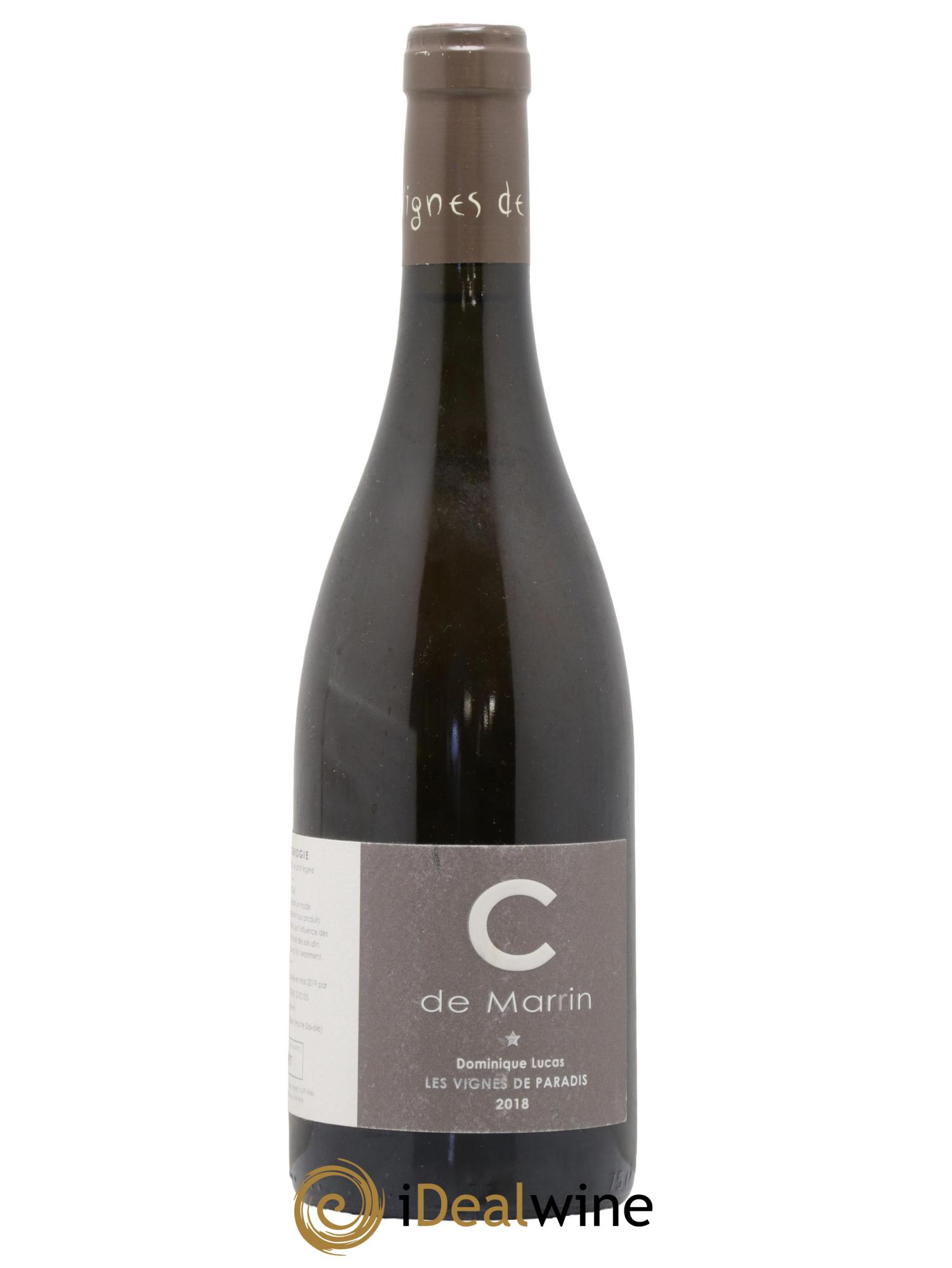 Vin des Allobroges C de Marrin Les Vignes de Paradis 2018 - Lot de 1 bouteille - 0