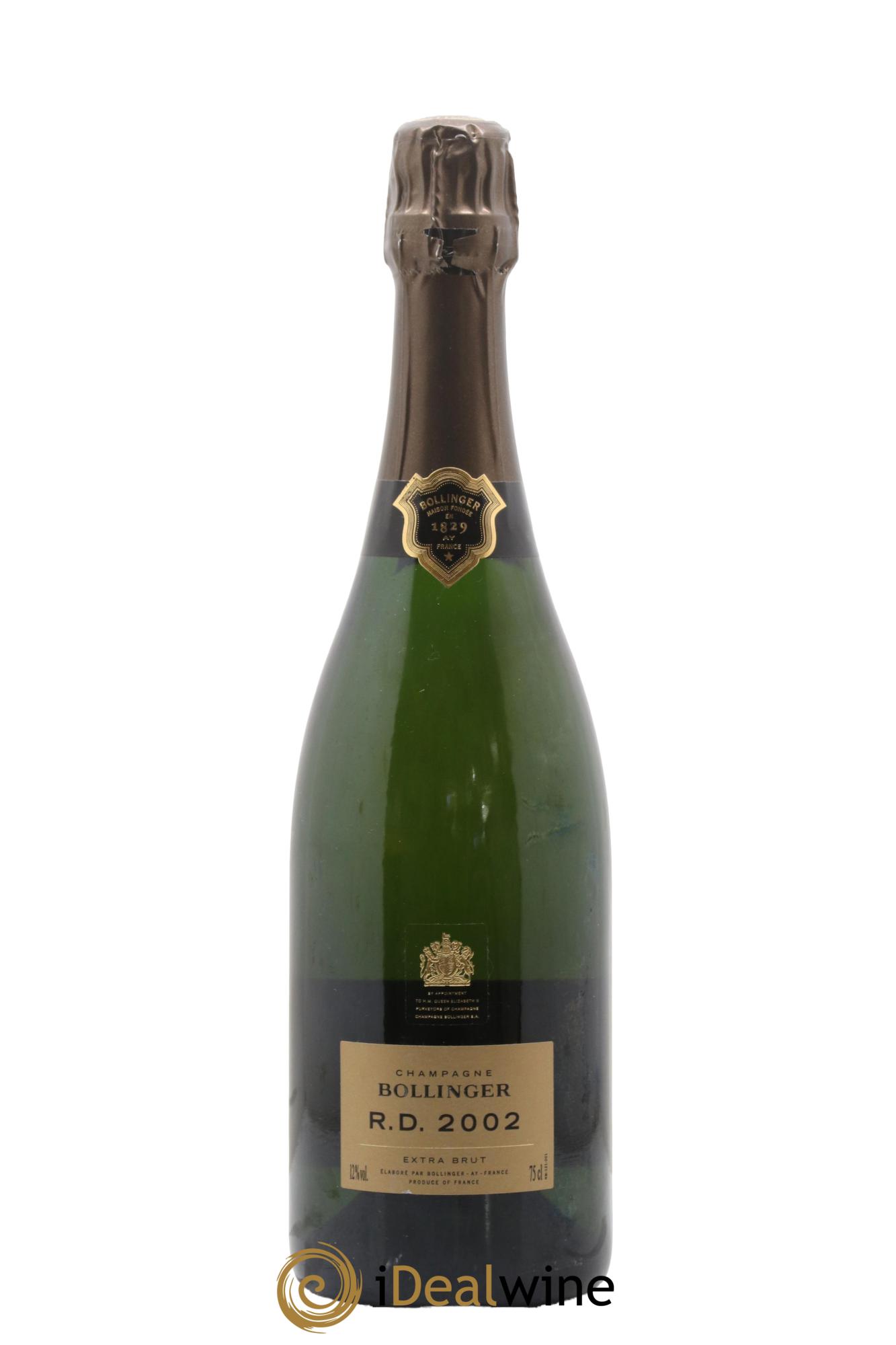 R.D. Extra-Brut Bollinger 2002 - Posten von 1 Flasche - 1