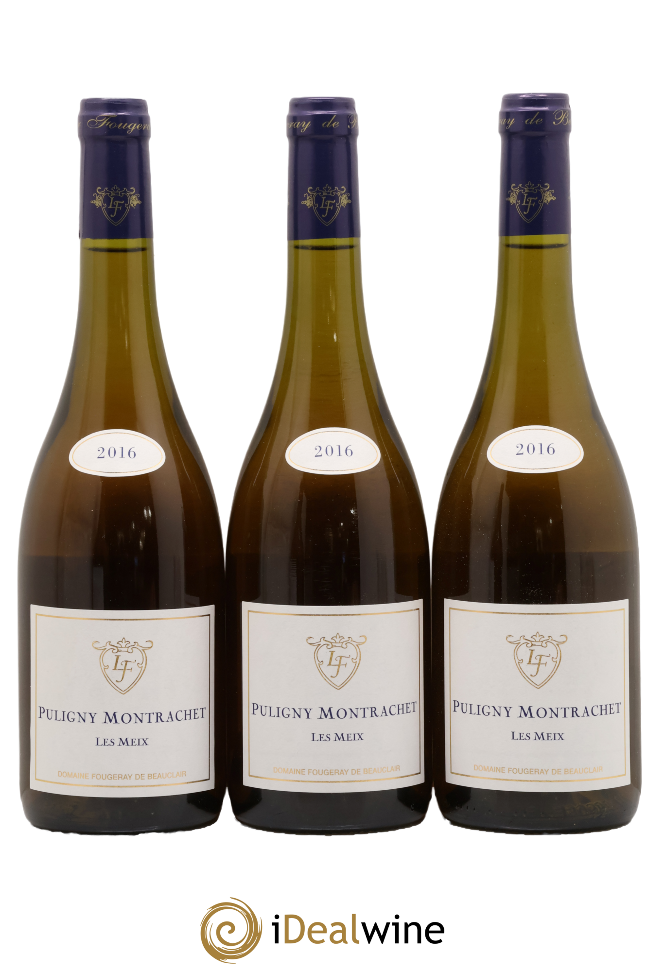 Puligny-Montrachet Les Meix Fougeray de Beauclair 2016 - Lotto di 3 bottiglie - 0