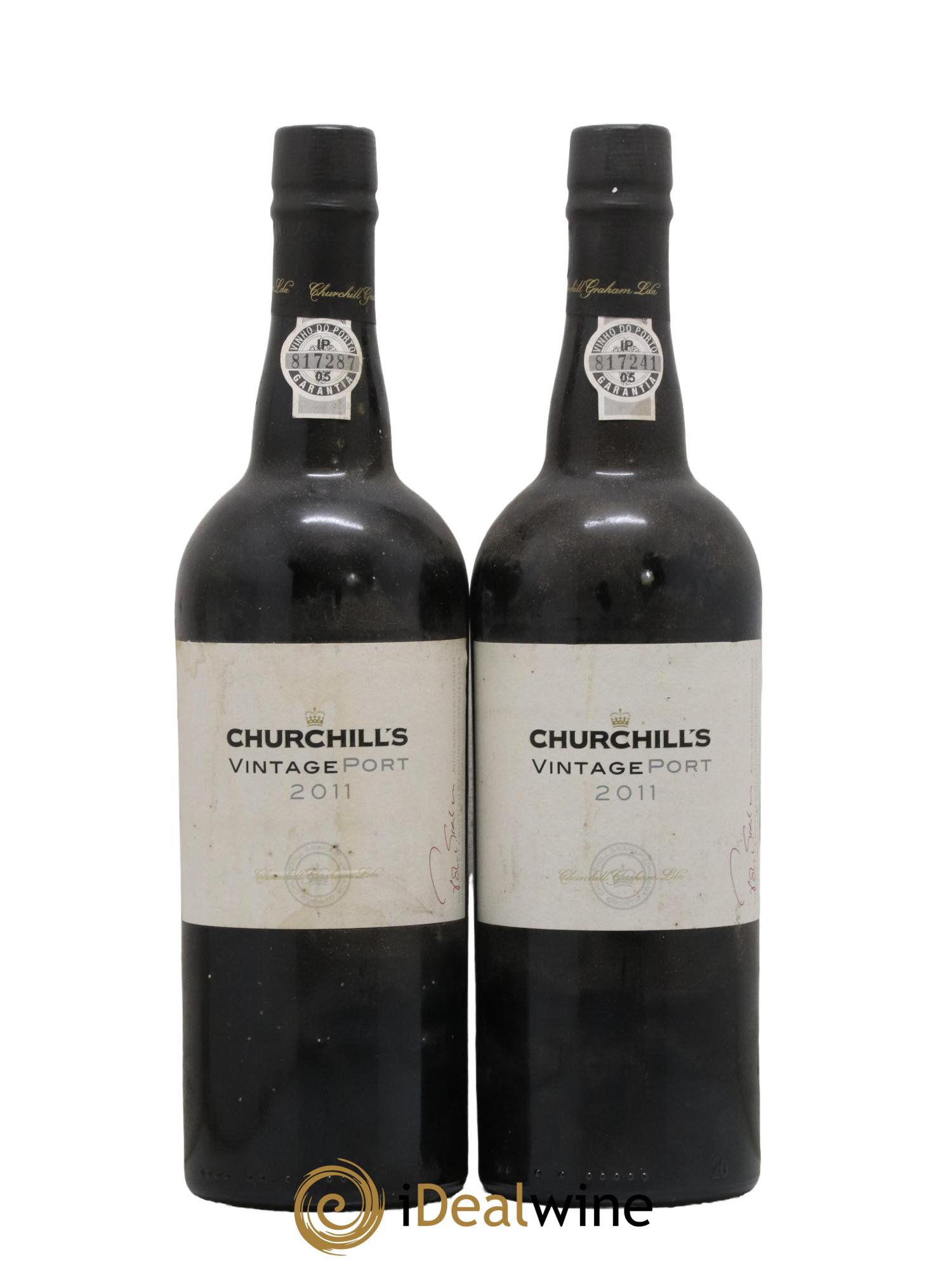 Porto Vintage Port Churchill s 2011 - Lot de 2 bouteilles - 0