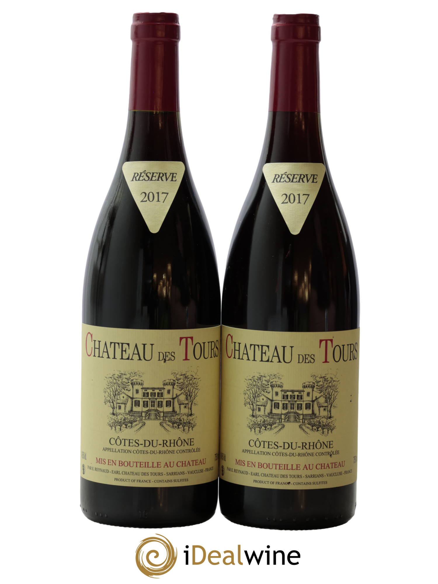 Côtes-du-Rhône Château des Tours Emmanuel Reynaud 2017 - Posten von 2 Flaschen - 0
