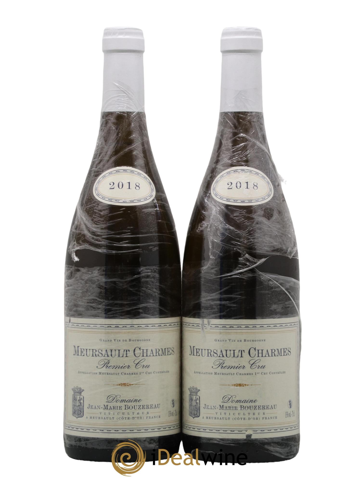 Meursault 1er Cru Charmes Jean-Marie Bouzereau 2018 - Lot de 2 bouteilles - 0