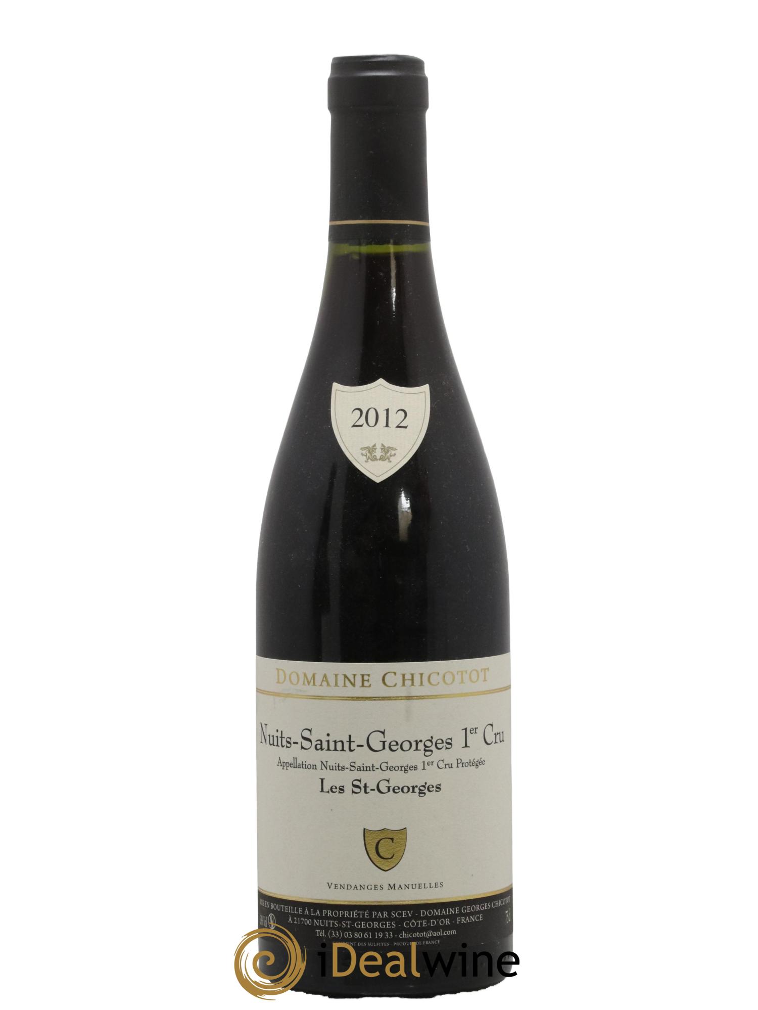 Nuits-Saint-Georges 1er Cru Les Saint-Georges Chicotot 2012 - Lot de 1 bouteille - 0