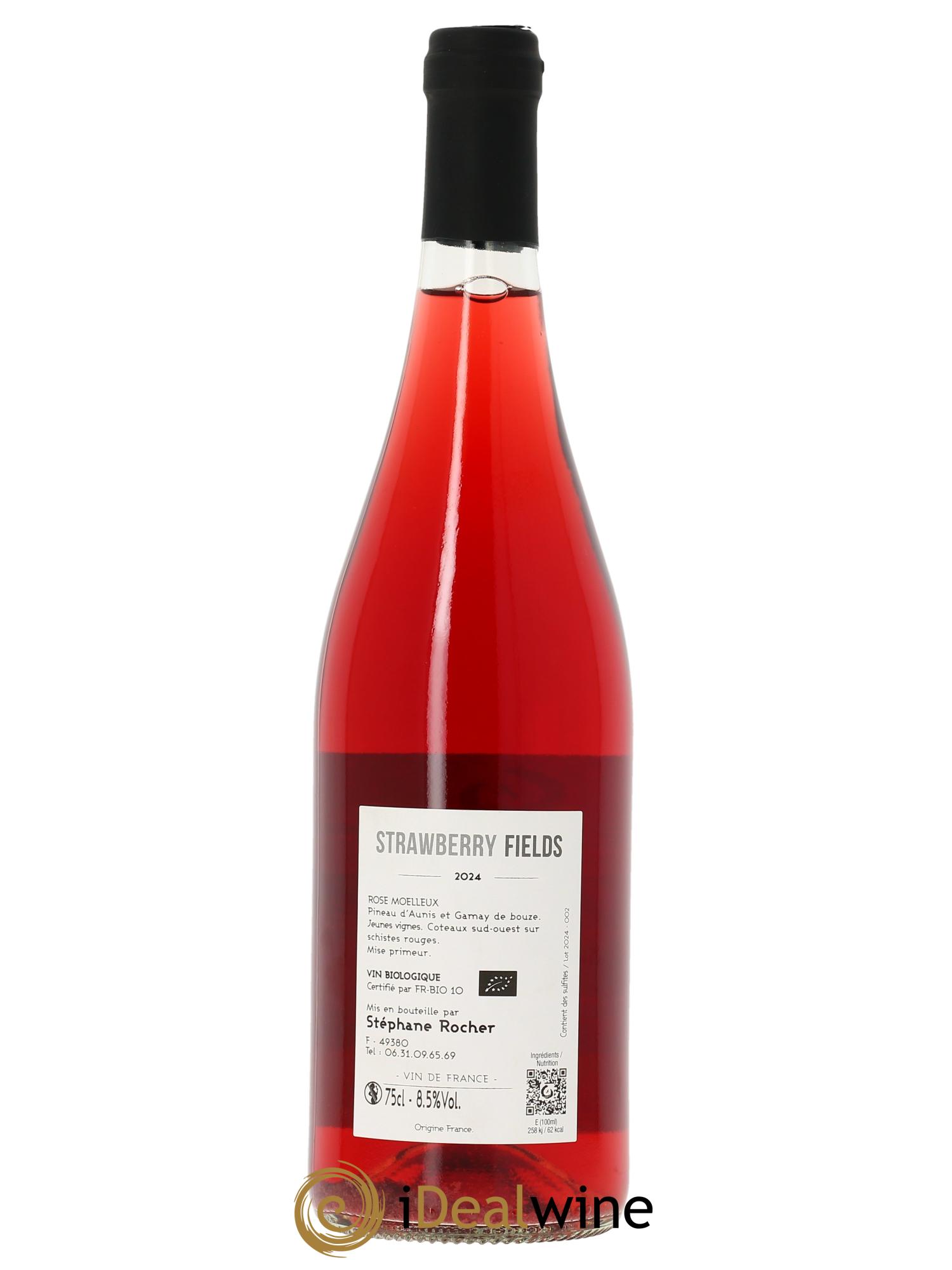 Vin de France Strawberry Fields La Ferme du Mont Benault - Stéphane Rocher  2024 - Lot of 1 bottle - 1