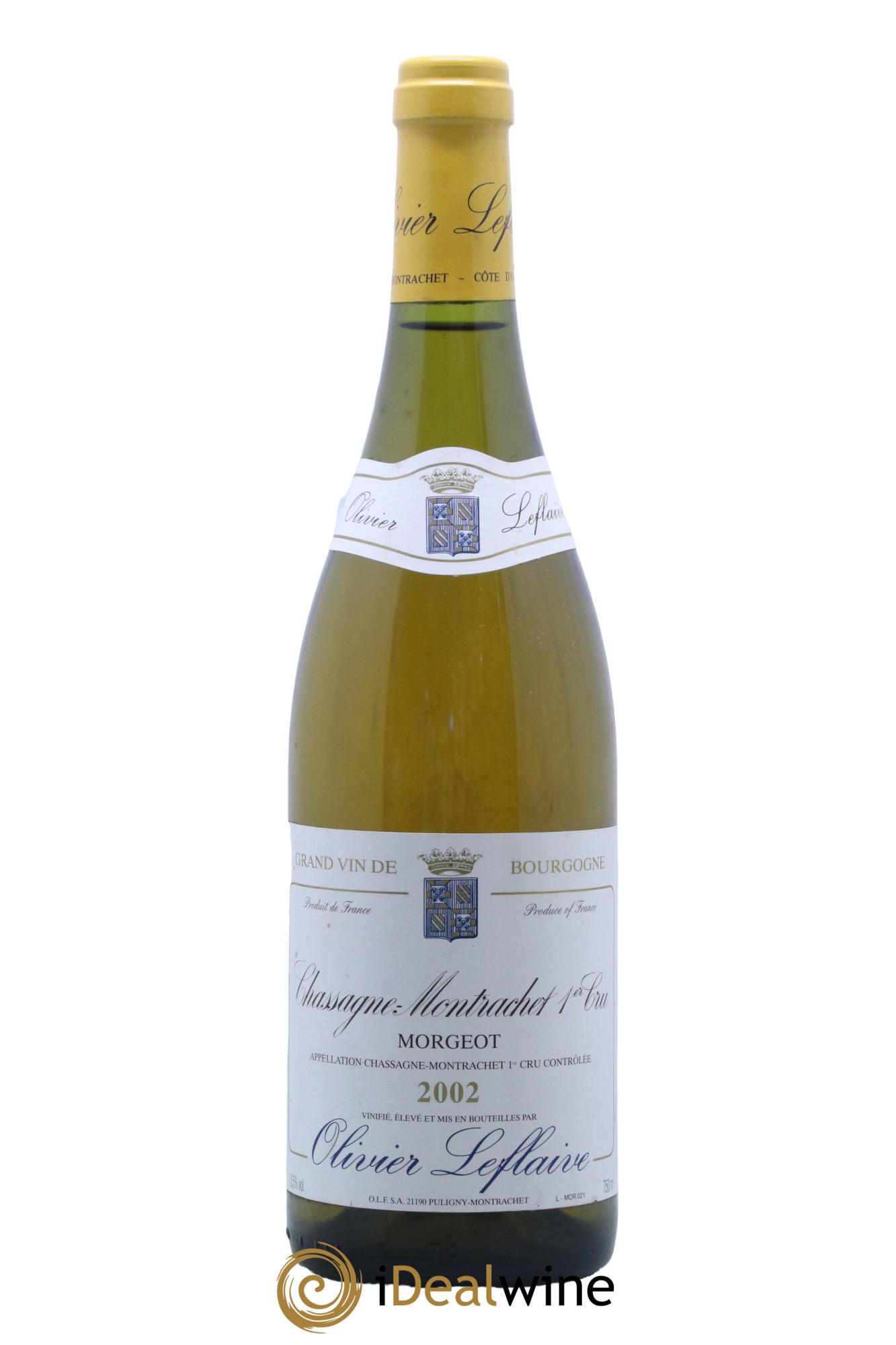 Chassagne-Montrachet 1er Cru Morgeot Olivier Leflaive 2002 - Lot de 1 bouteille - 0