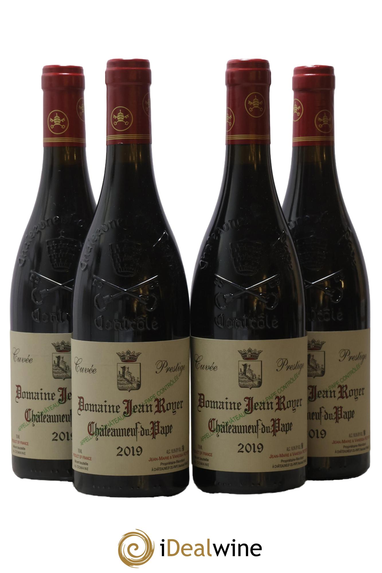Châteauneuf-du-Pape Prestige Domaine Jean Royer 2019 - Lotto di 4 bottiglie - 0