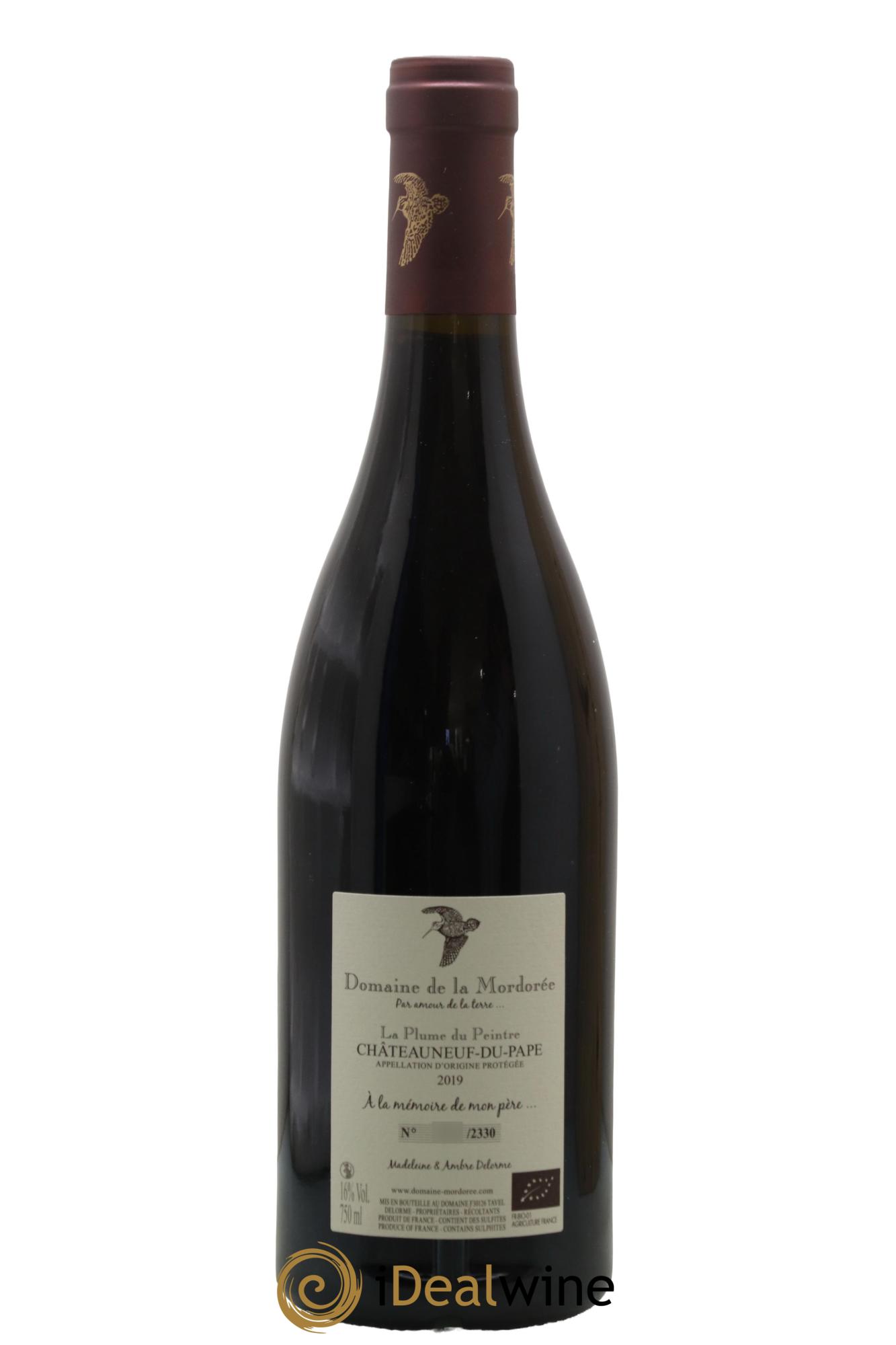 Châteauneuf-du-Pape La Plume du Peintre La Mordorée (Domaine de) 2019 - Lot de 1 bouteille - 2