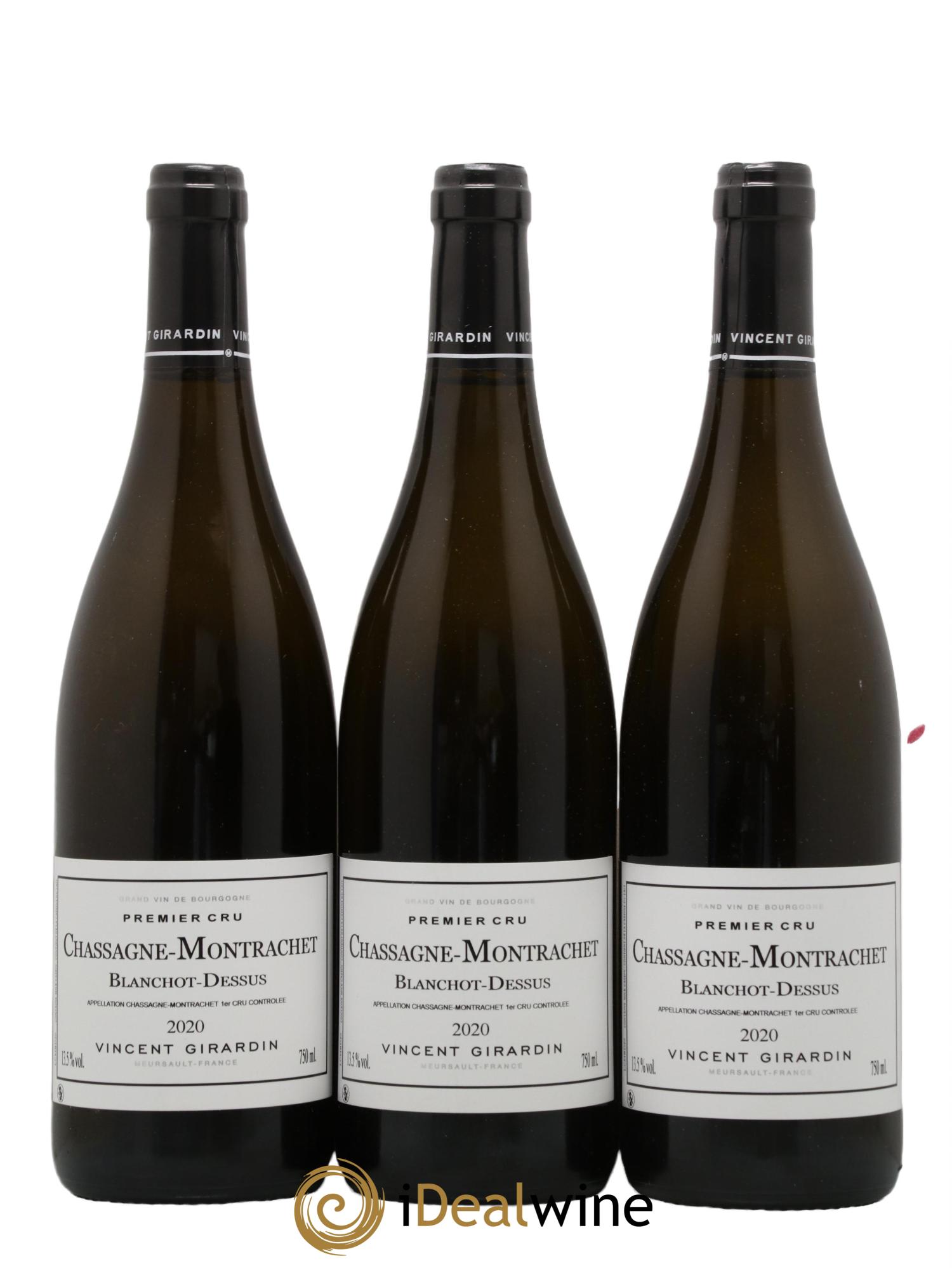 Chassagne-Montrachet 1er Cru Blanchot-Dessus Vincent Girardin (Domaine) 2020 - Lot de 3 bouteilles - 0