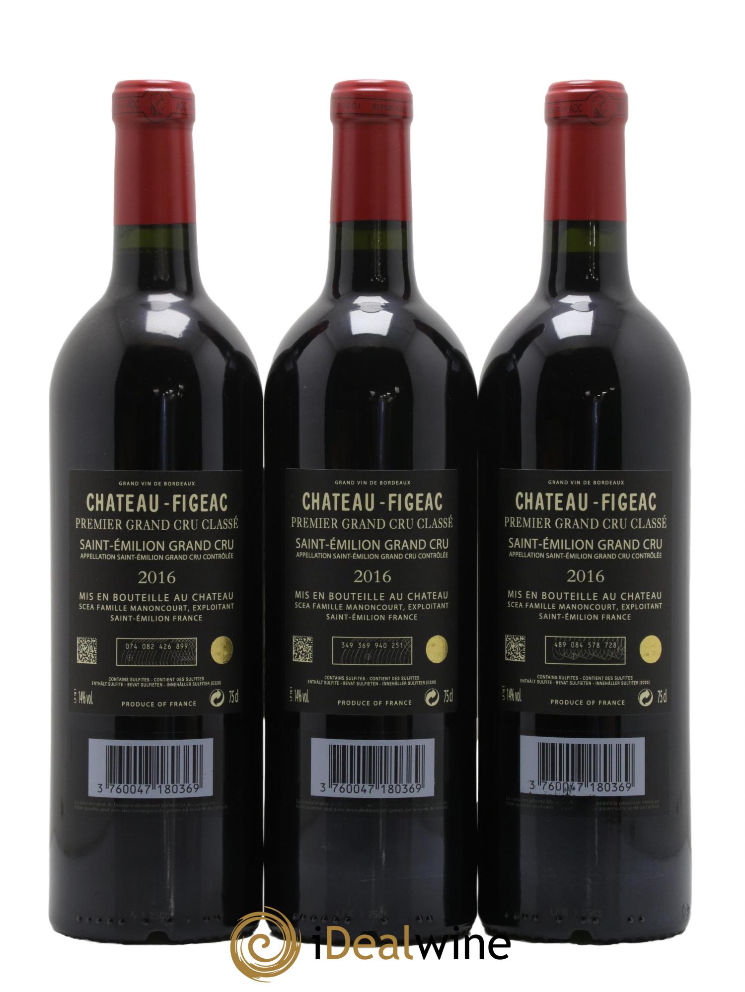Château Figeac 1er Grand Cru Classé A 2016 - Lot de 6 bouteilles - 4