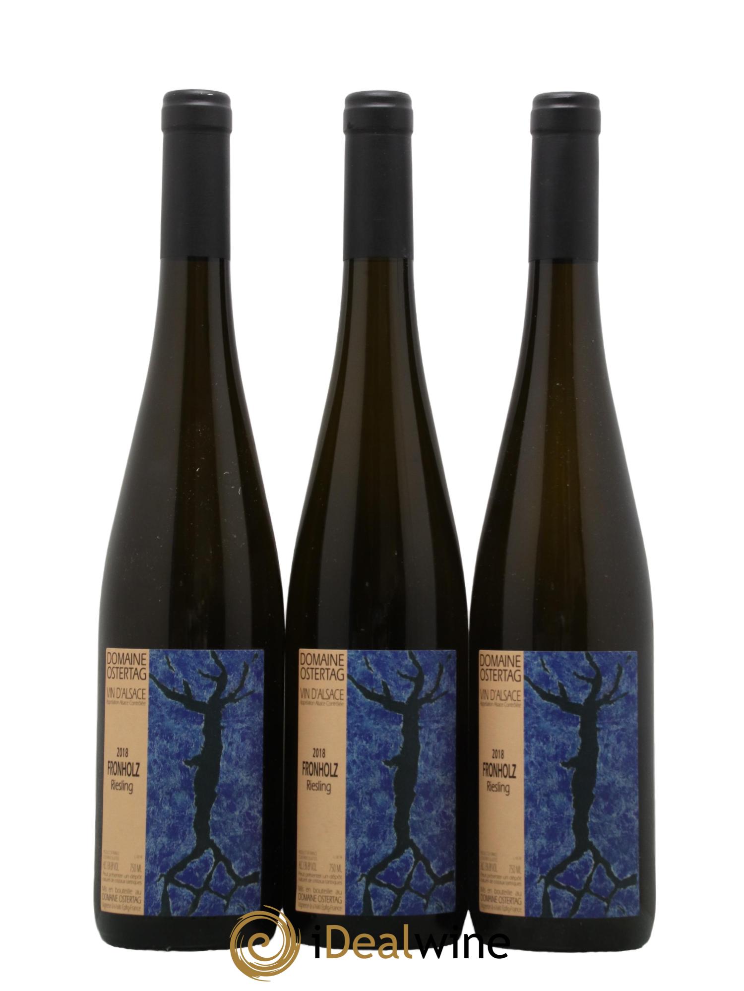 Alsace Riesling Fronholz Ostertag (Domaine) 2018 - Lot de 3 bouteilles - 0