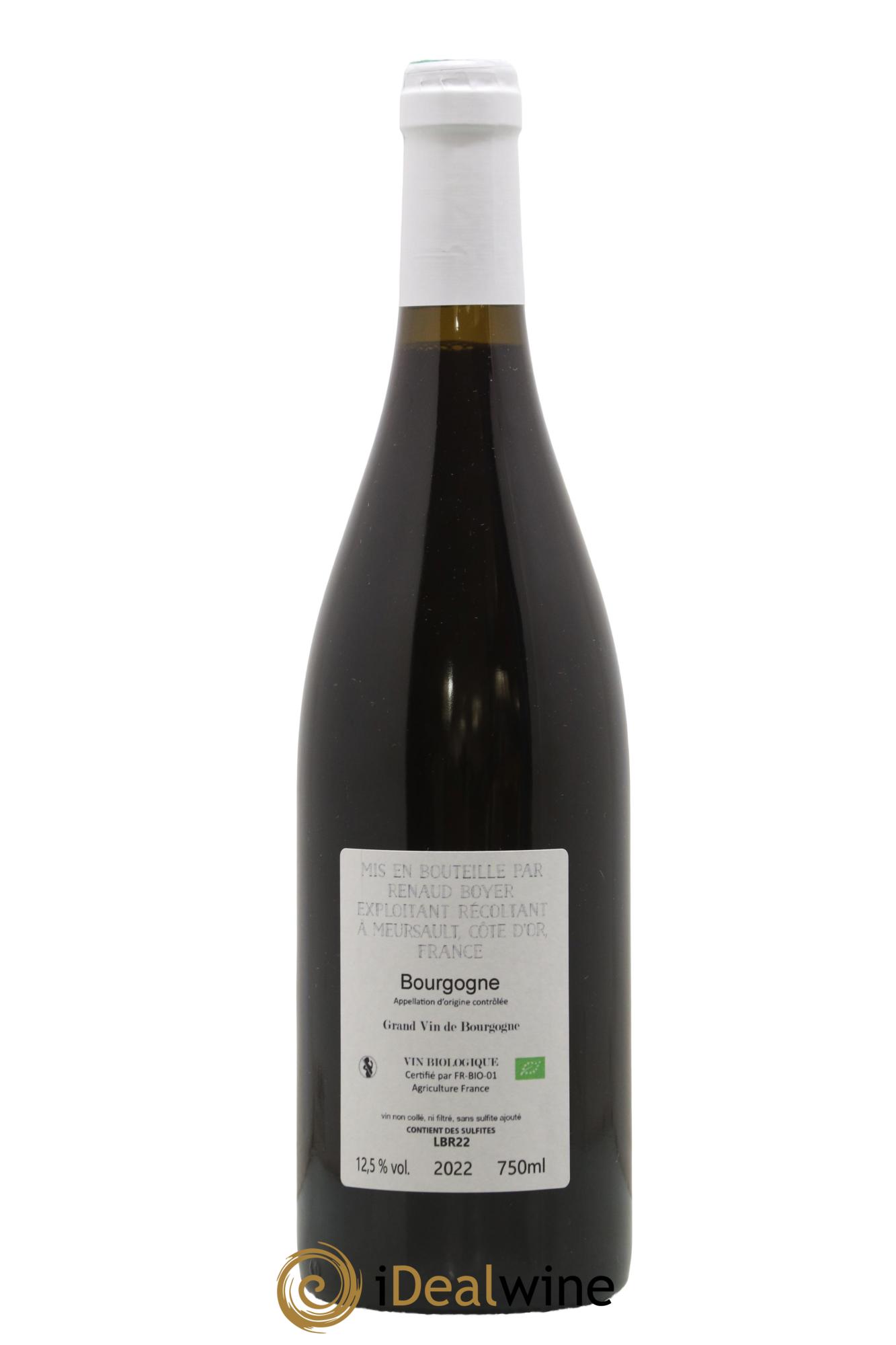 Bourgogne Les Riaux Renaud Boyer 2022 - Lot of 1 bottle - 1