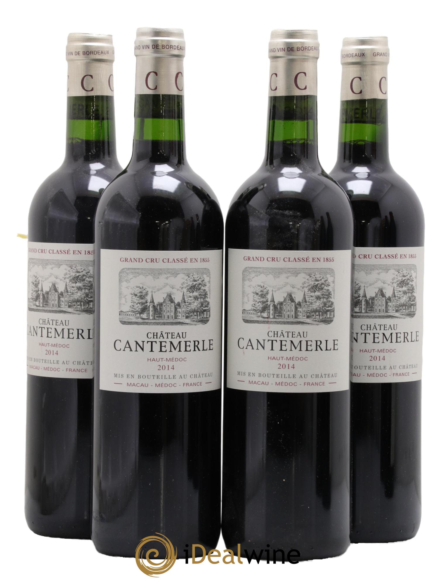 Château Cantemerle 5ème Grand Cru Classé 2014 - Lot de 4 bouteilles - 0