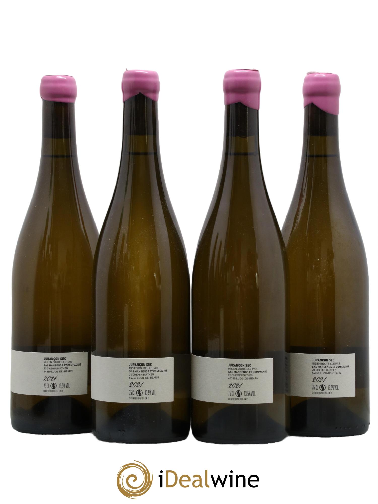 Jurançon Marcel SAS Mansengs & Compagnie 2021 - Lot de 4 bouteilles - 1